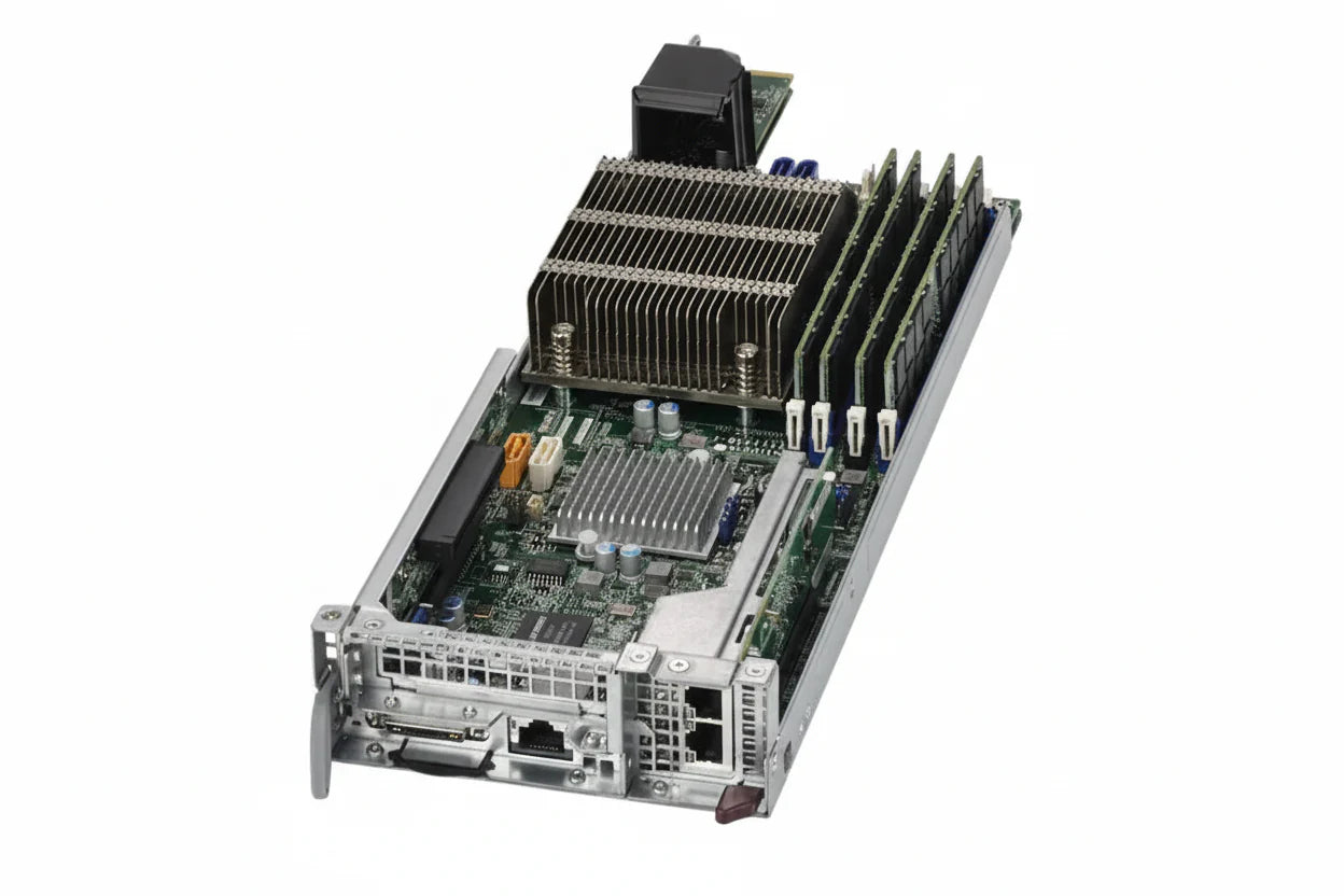Supermicro SYS-5039MS-H8TRF 3U 8 Node MicroCloud - Xeon E3-1230 v6| 512GB DDR4 (4x16GB Per Node)