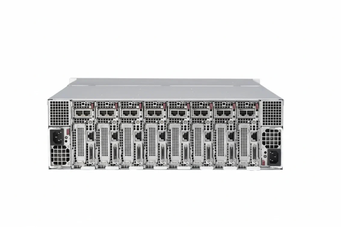 Supermicro SYS-5039MS-H8TRF 3U 8 Node MicroCloud - Xeon E3-1230 v5| 256GB DDR4 (4x8GB Per Node)