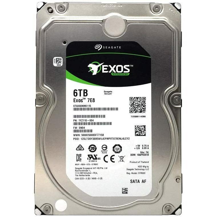 Seagate ST6000NM0115 3.5"-Inch HDD 6TB 7200 RPM 512e SATA 6Gb/s 256MB Cache Internal Hard Drive - MFerraz Tecnologia