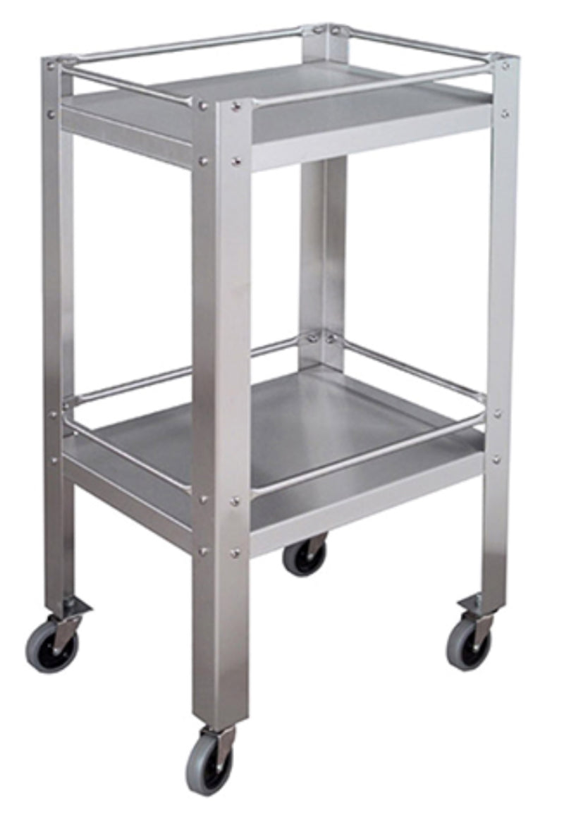 Stainless Steel Utility Cart w/ Double Shelves