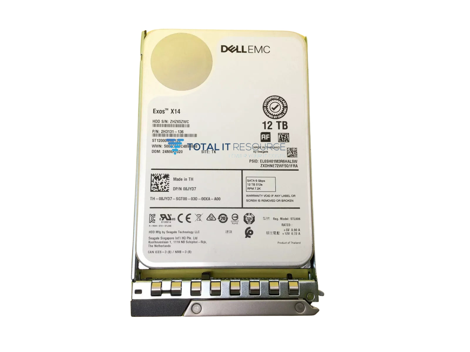 Dell 8JYD7 - 12TB 7.2K SATA 6G 512e 3.5-Inch Hard Drive | Alo Tech Solutions