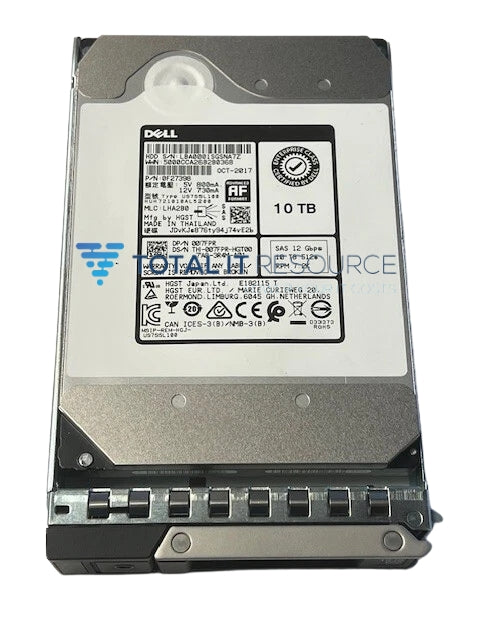Dell 07FPR - 10TB 12Gb/s 7.2K SAS 3.5-Inch Server HDD | Alo Tech Solutions