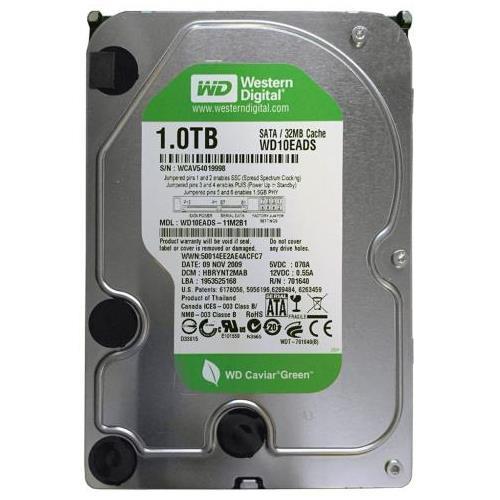 Western Digital 1TB 7200rpm  32MB Cache SATA II Desktop Storage Green Power - WD10EADS
