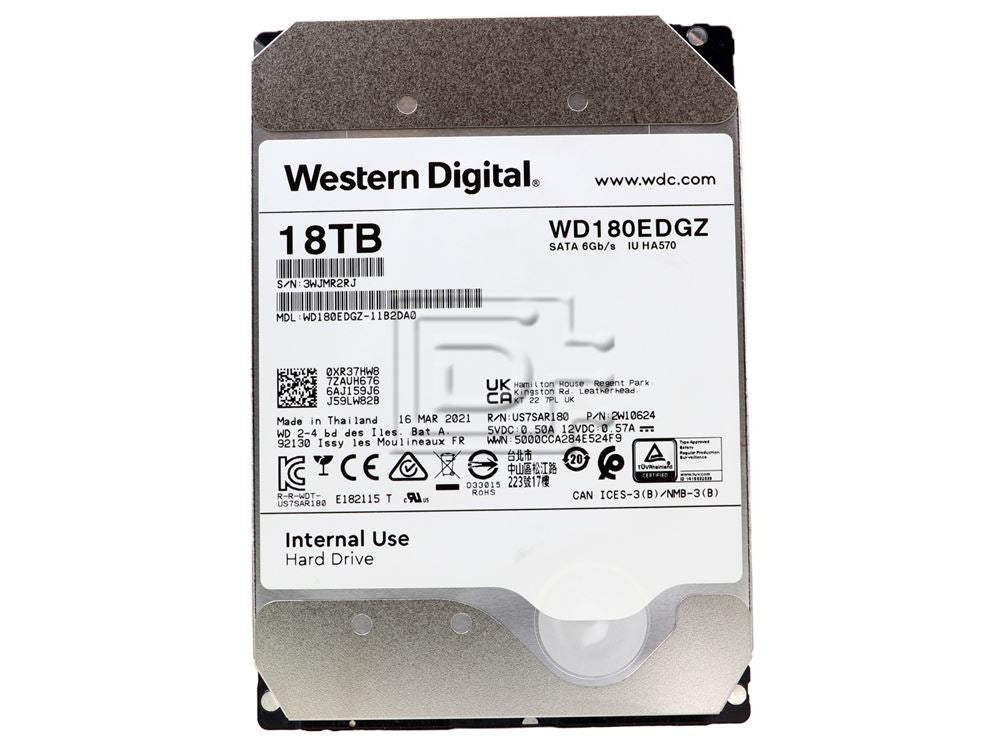 Western Digital WD180EDGZ HA570 18TB 3.5" 6Gbps 7.2K RPM SATA HDD