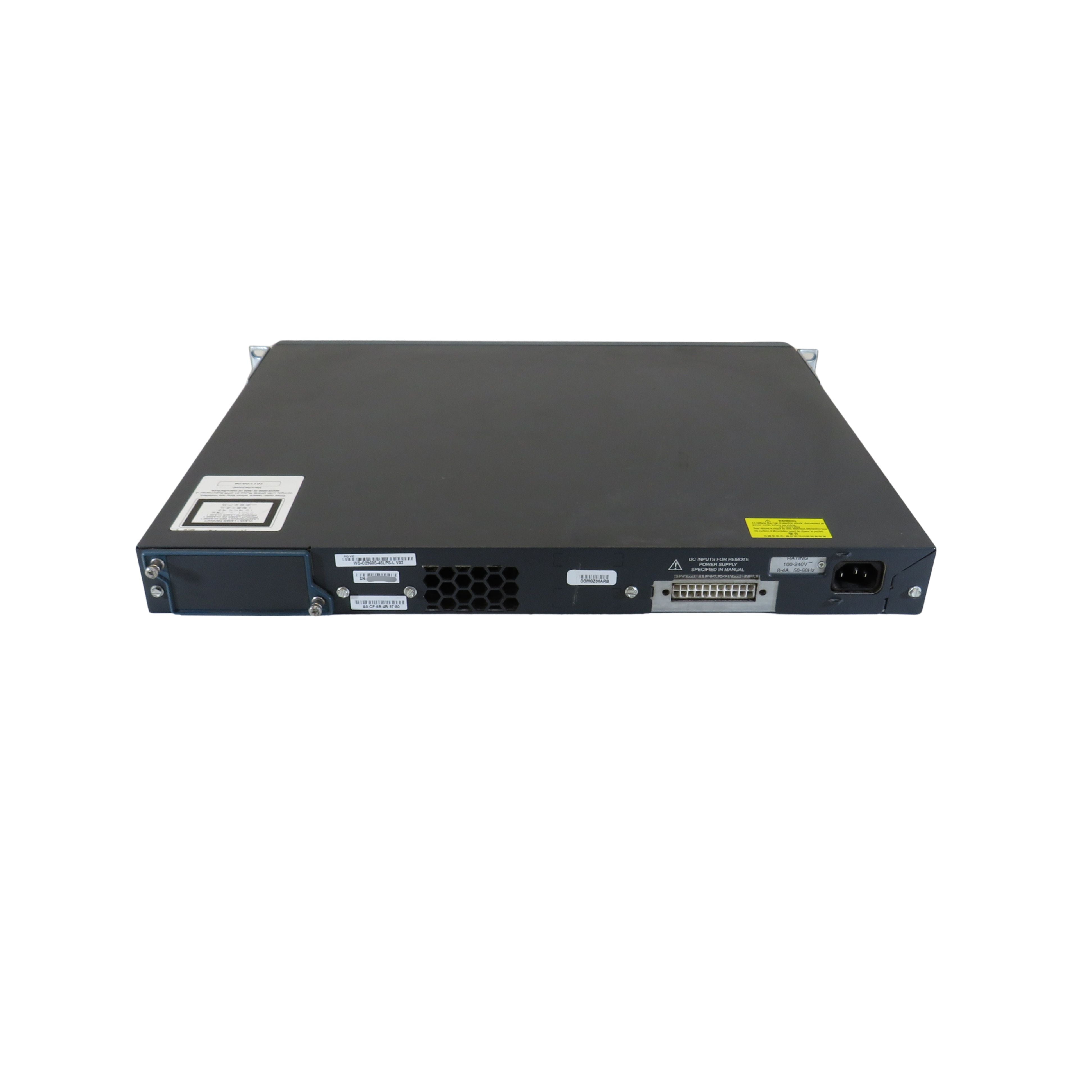Cisco WS-C2960S-48LPS-L Catalyst 2960-S PoE+ 48 Port 10/100/1000 Switch (Refurbished)