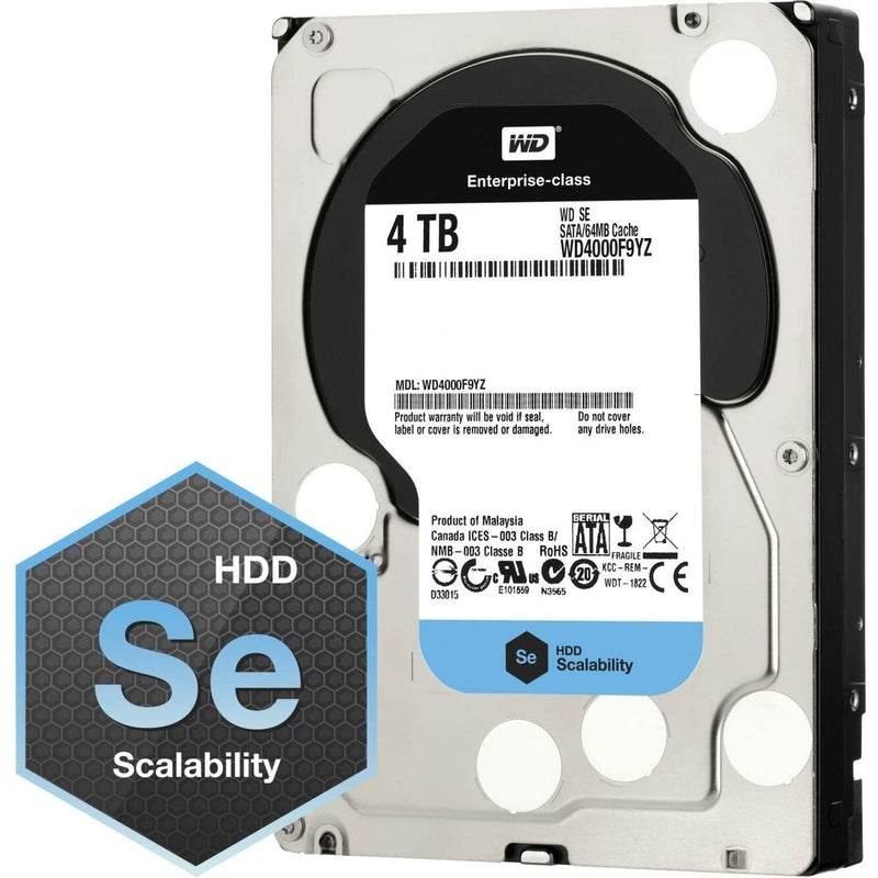 Western Digital Se Wd4000F9Yz 4Tb 7200Rpm Sata3/Sata 60 Gb/S 64Mb 3.5" Enterprise Hard Drive - MFerraz Tecnologia