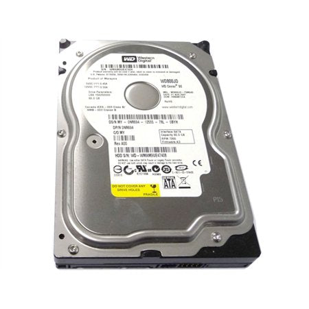 Western Digital 80GB Caviar Blue 7200 RPM 8MB Cache SATA 3.0Gb/s 3.5" Internal Hard Drive - WD800JD.