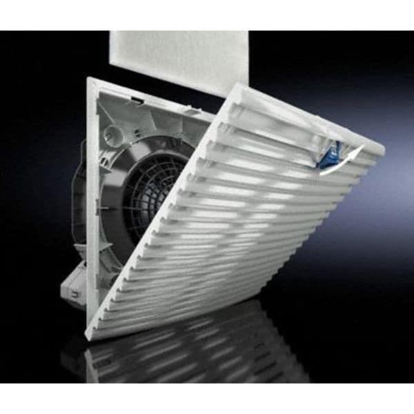 Axial Fan, Square, 24V DC, PBT Plastic, 4 5/8 in W.