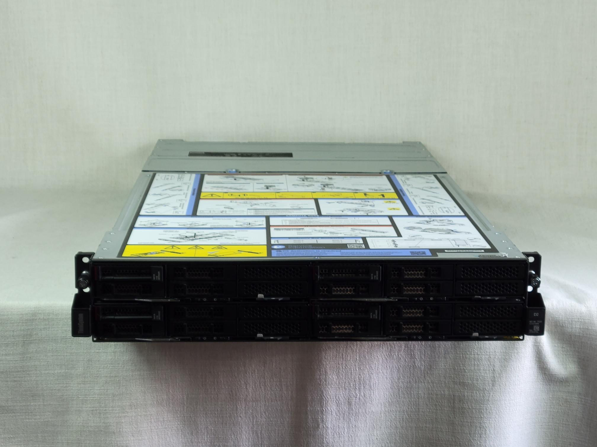 Lenovo 7X20CTO1WW ThinkSystem D2 Enclosure 4x SD530 Nodes w/ 2x Gold 5115 64GB