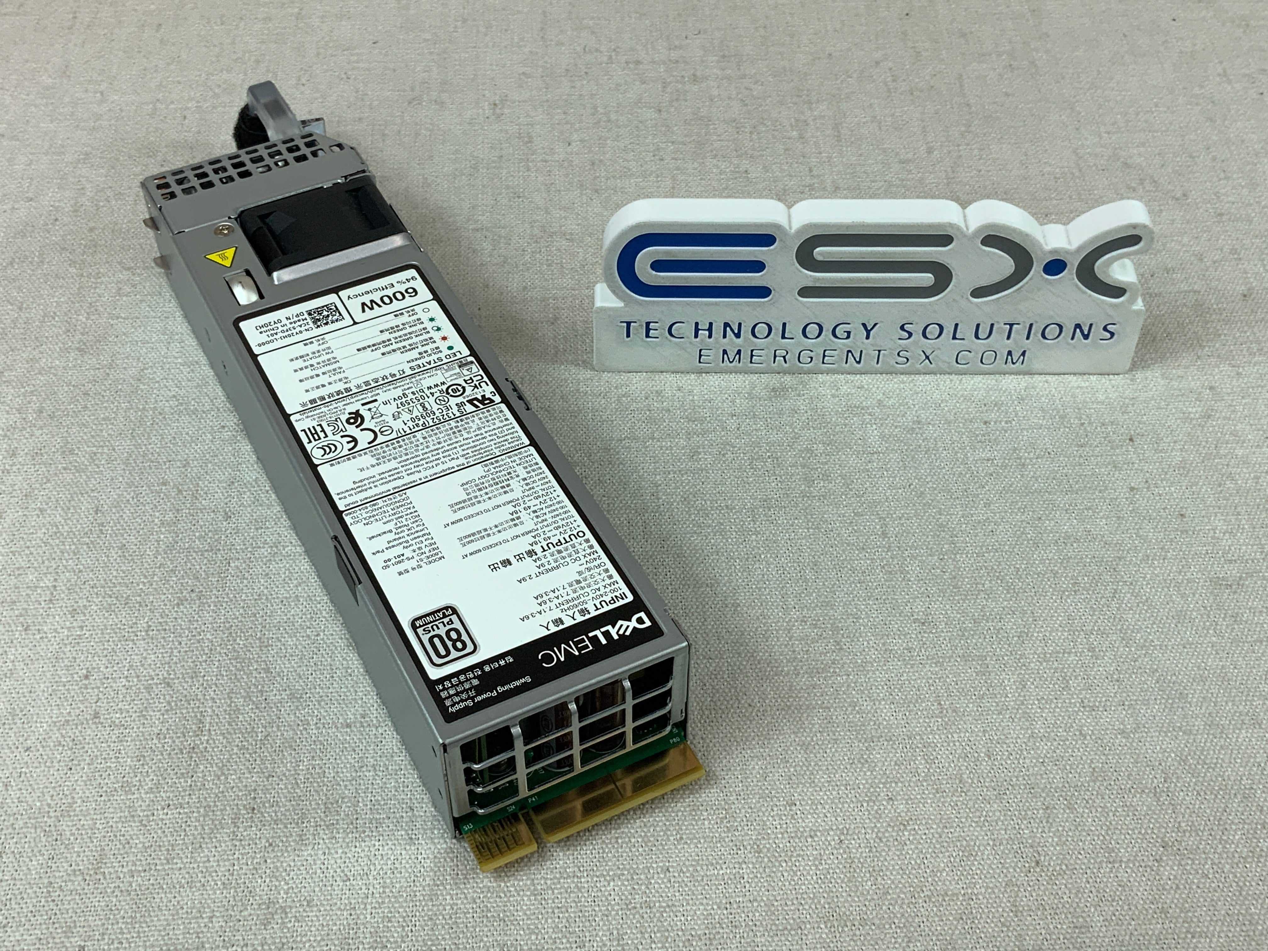 Dell Y20HJ 600W 80 Plus Platinum Power Supply for PowerEdge 15/16G