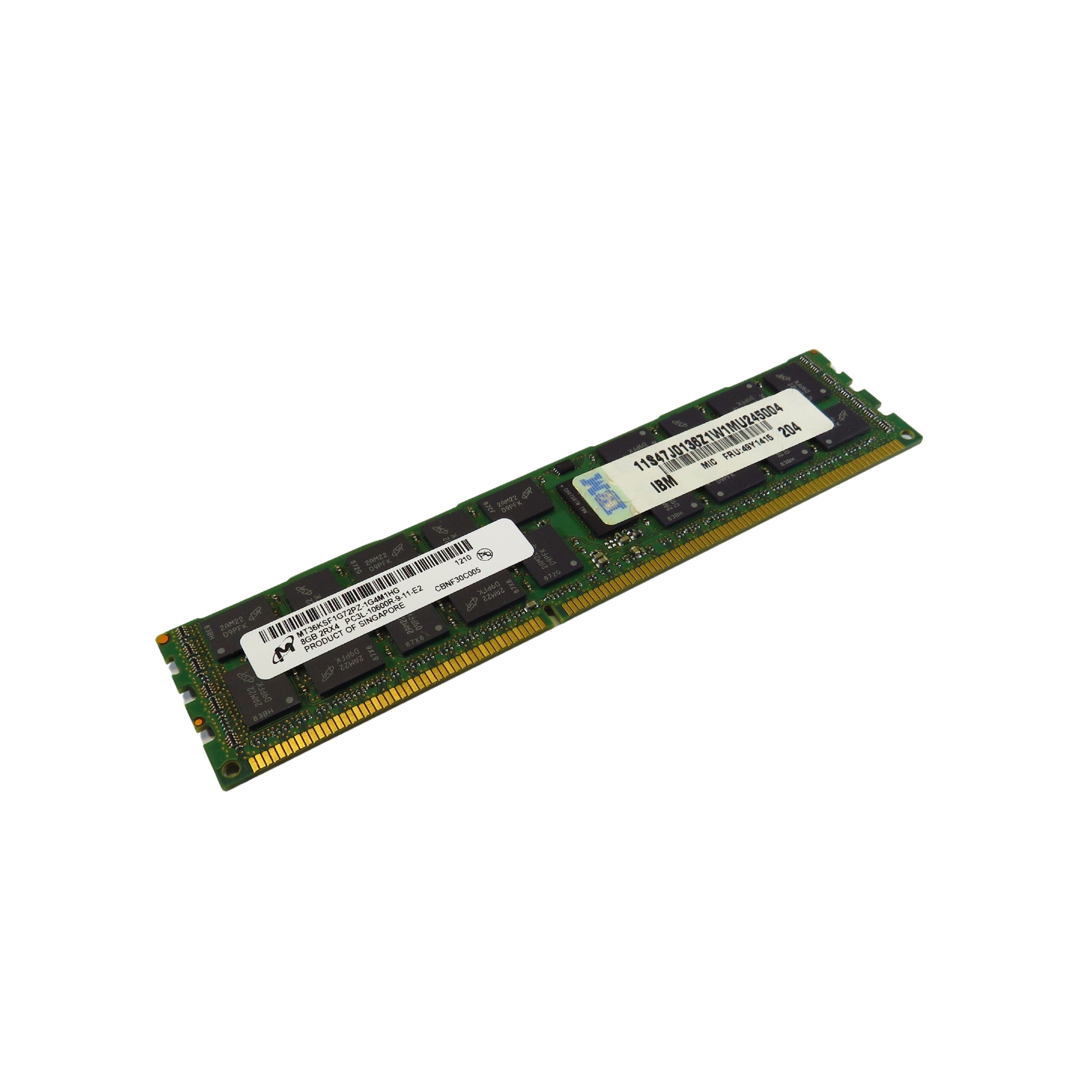 Micron MT36KSF1G72PZ-1G4 8GB 2Rx4 PC3L-10600 1333MHz DDR3 Server Memory (Refurbished)