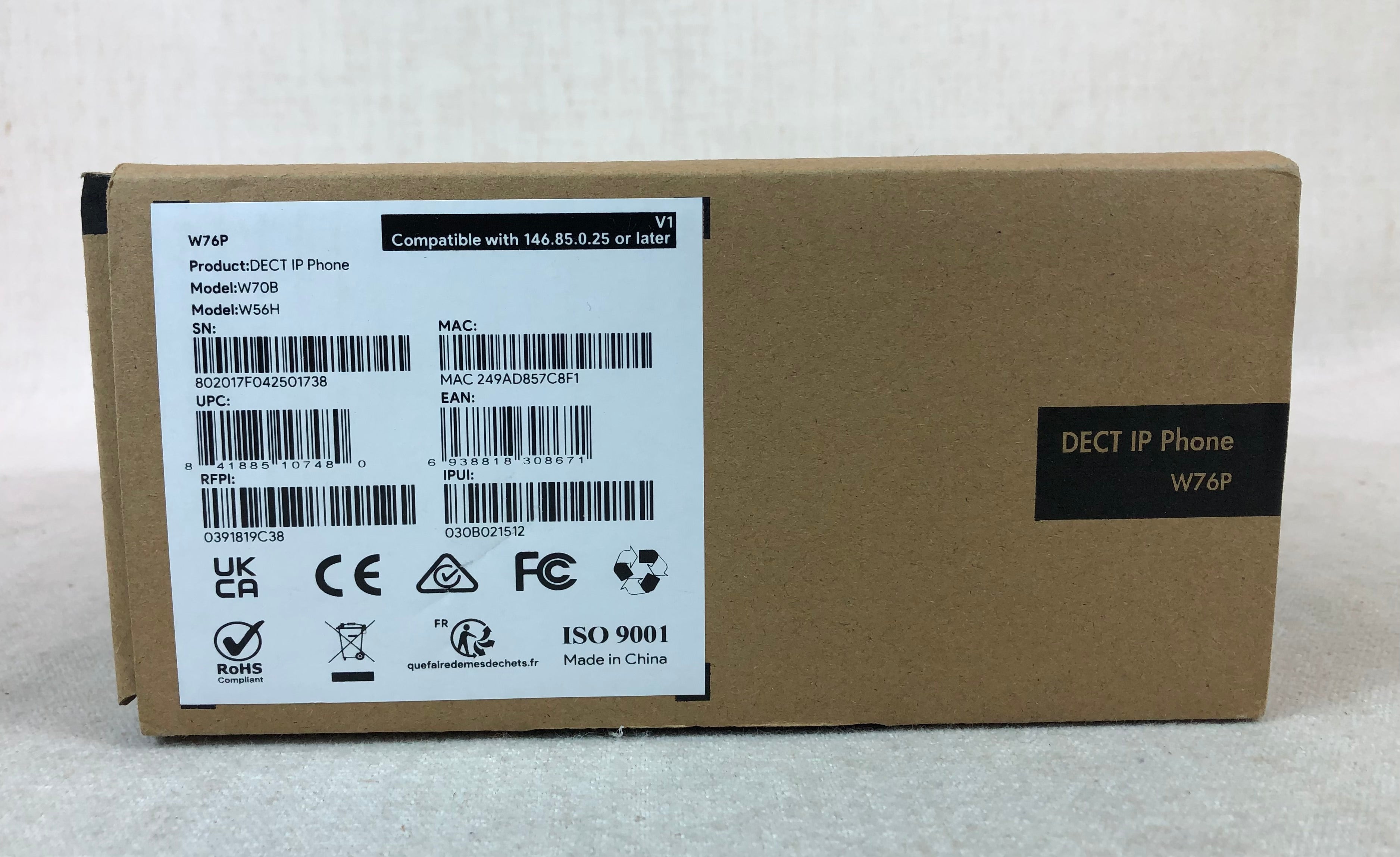 Yealink W76P DECT IP Phone, W70B & W56H, In factory box
