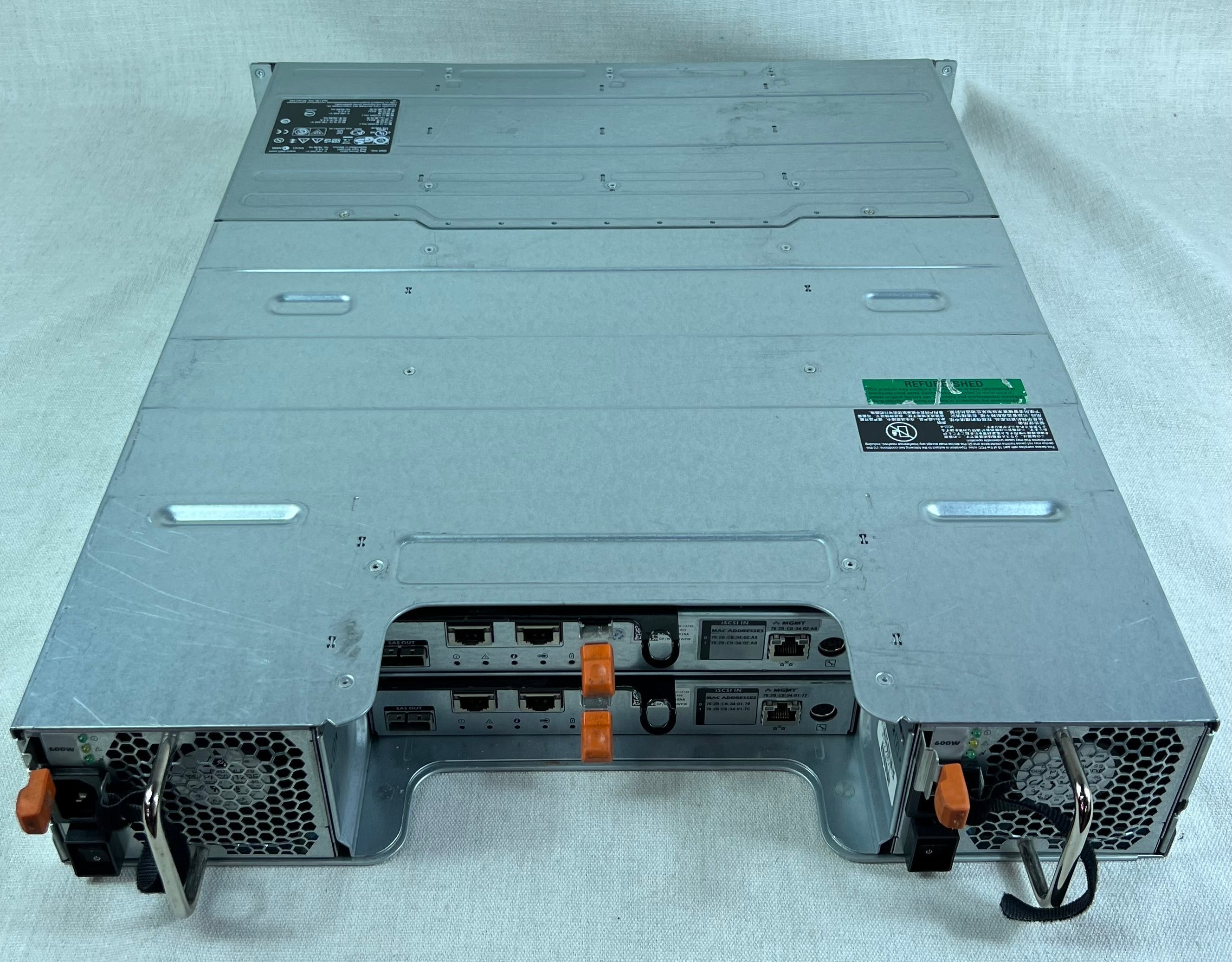 Dell PowerVault MD3600i 2U 10GbE iSCSI Storage Array 12x 6TB 72TB