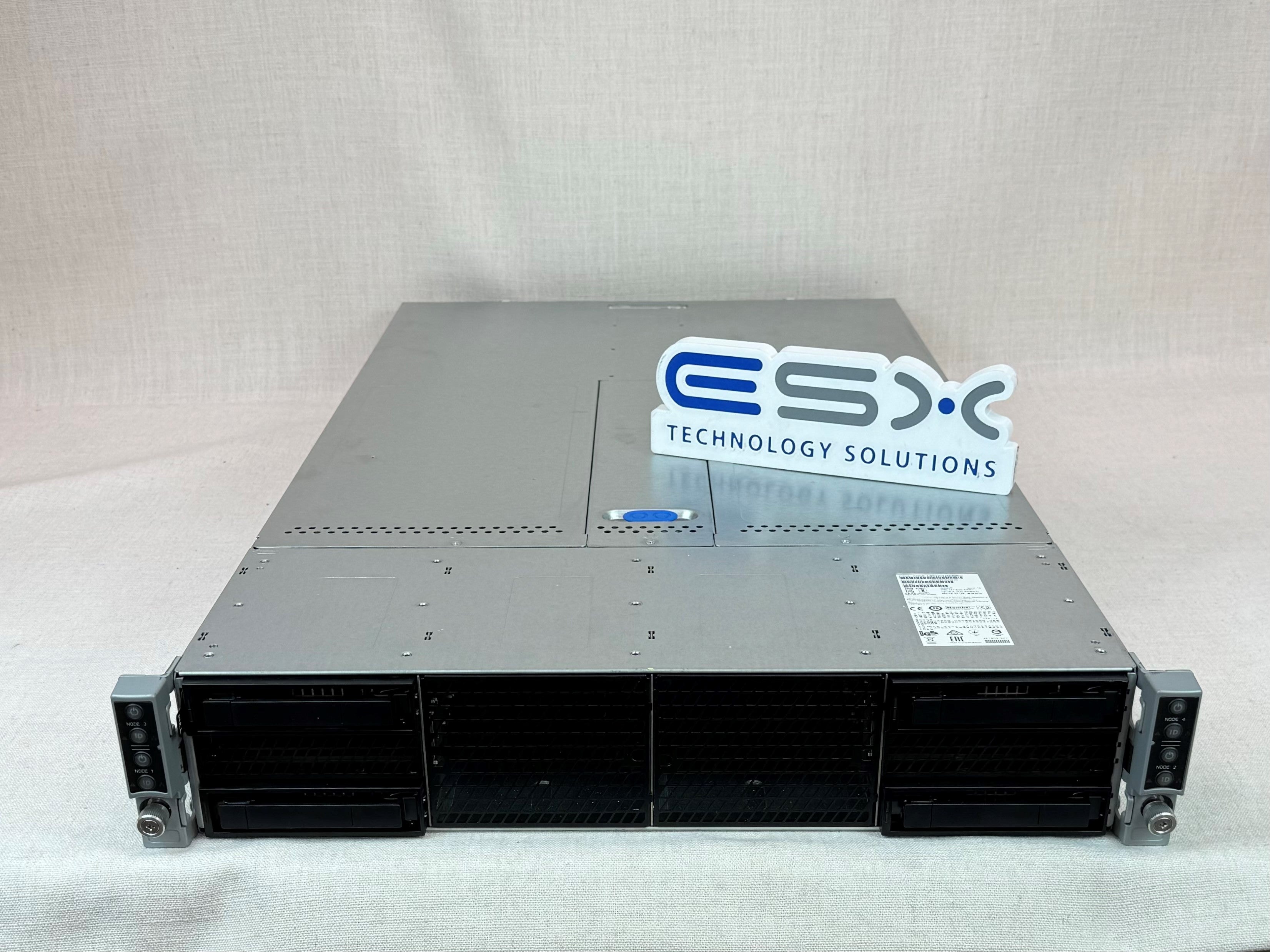 HPC Intel H2204XXLRE 2U 4x HNS2600BPB Node Server- 8x 18C Gold 6140 CPU, 1TB RAM