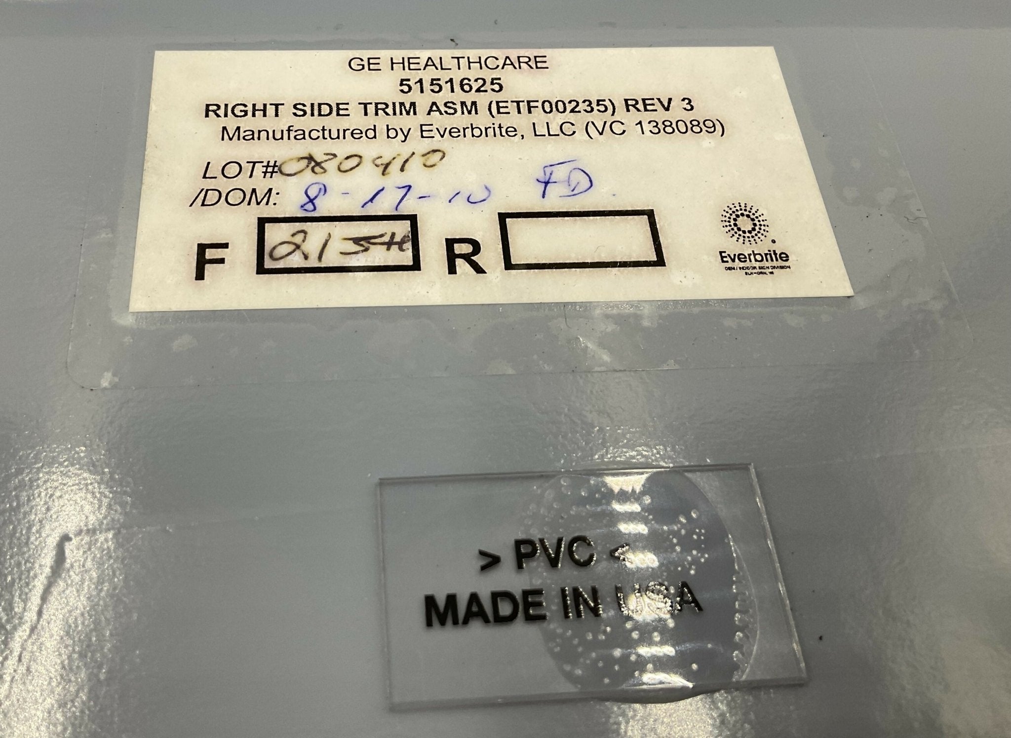 AMX 4 D RIGHT SIDE TRIM (5151625 REV 3) GE AMX
