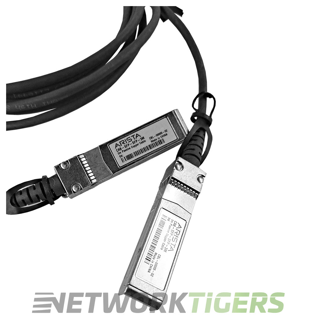 NEW Arista CAB-SFP-SFP-3M 3m 10GB SFP+ Direct Attach Copper Cable