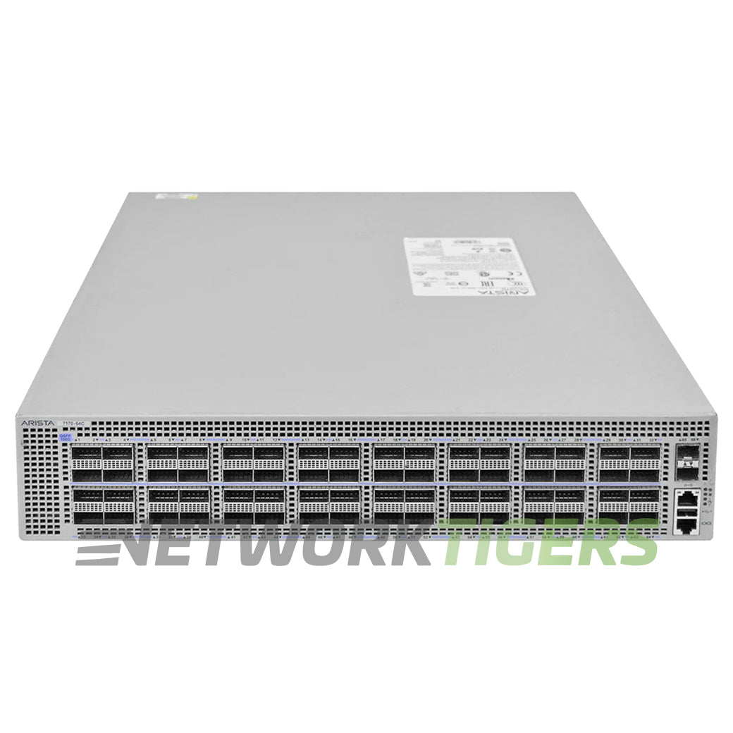 Arista DCS-7170-64C-F 7170 Series 64x 100GB QSFP28 Front-to-Back Airflow Switch