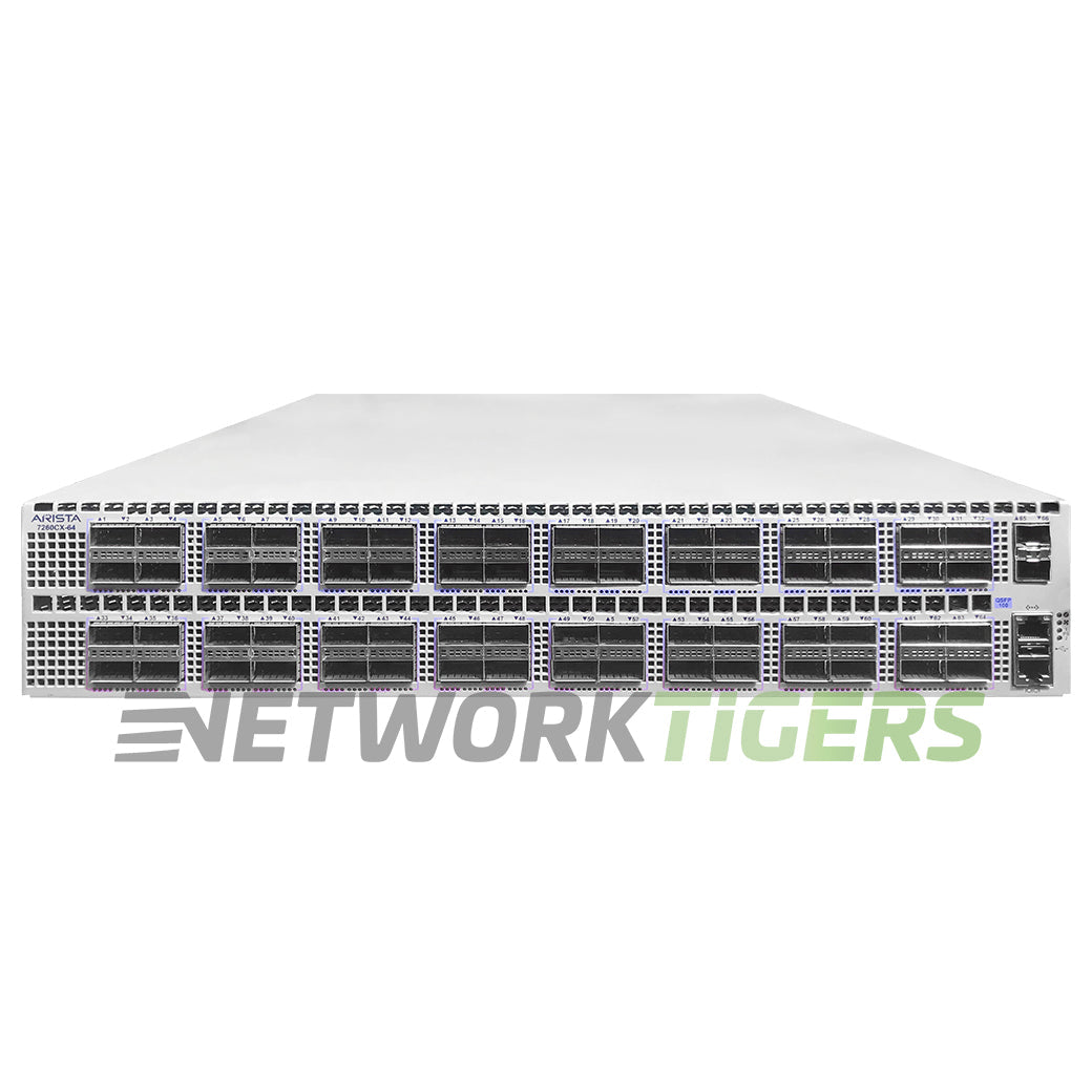 NEW Arista HPE DCS-7260QX-64-R JH802A 64x 40GB QSFP+ 2x 10GB SFP+ B-F Air Switch