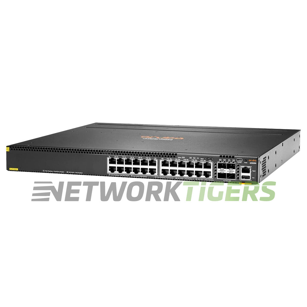 HPE Aruba JL662A CX 6300 Series 24x 1GB PoE+ RJ45 4x 50GB SFP56 Switch