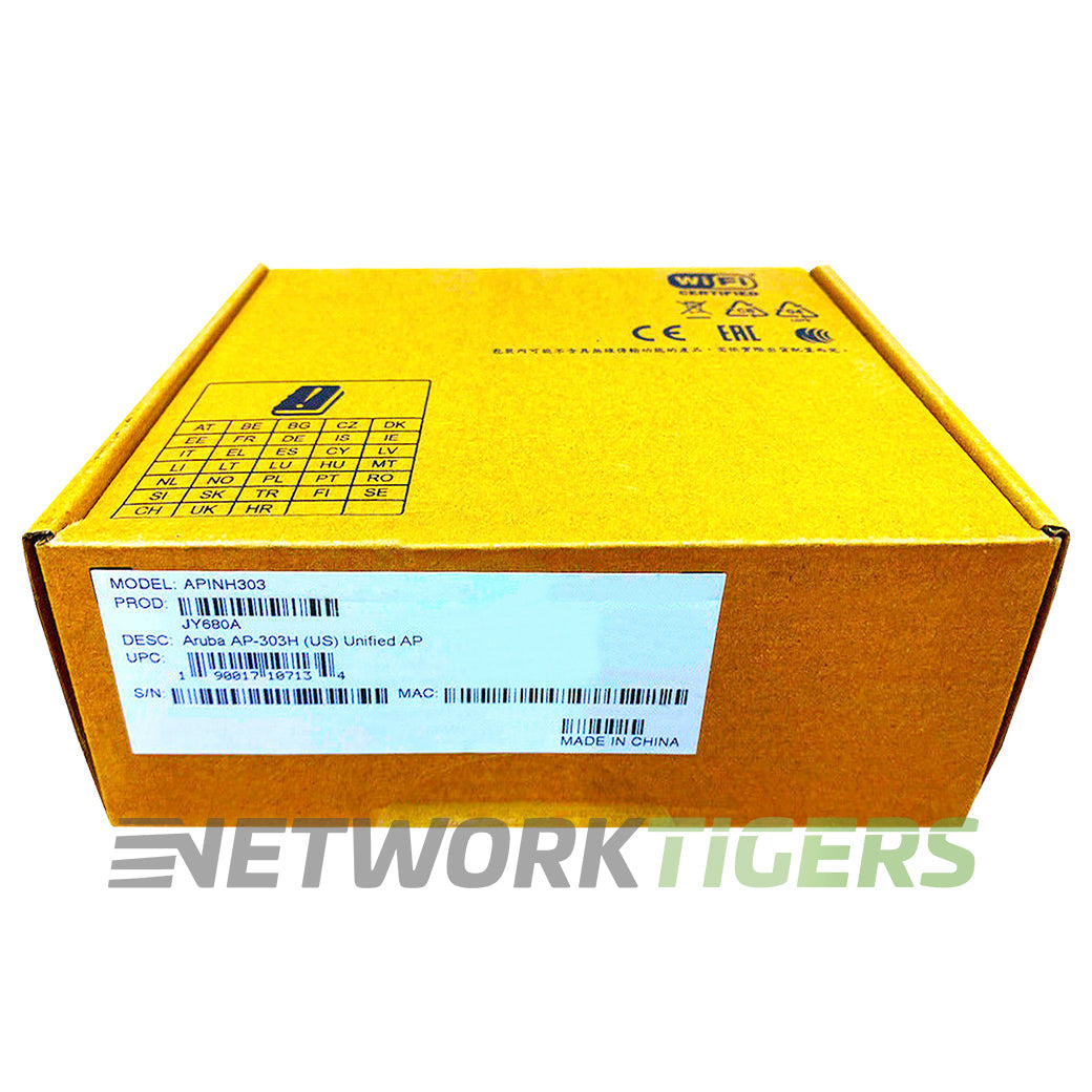 NEW HPE Aruba AP-303H JY680A (US) Wi-Fi 5 802.11ac Internal Ant Hospitality WAP