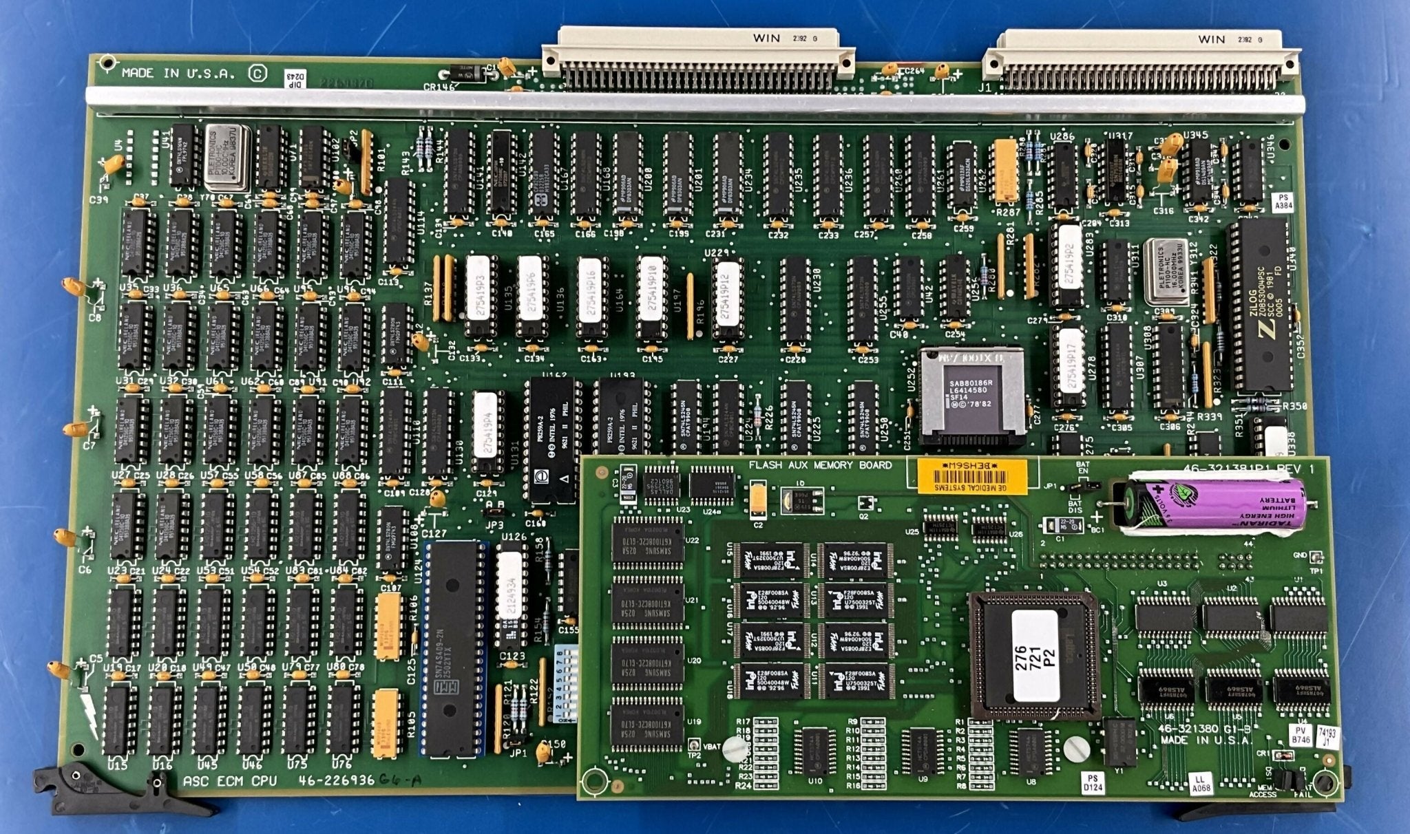 ASC ECM CPU Board W/Flash AUX Memory (46-226936G6-A/46-321380G1-B) GE
