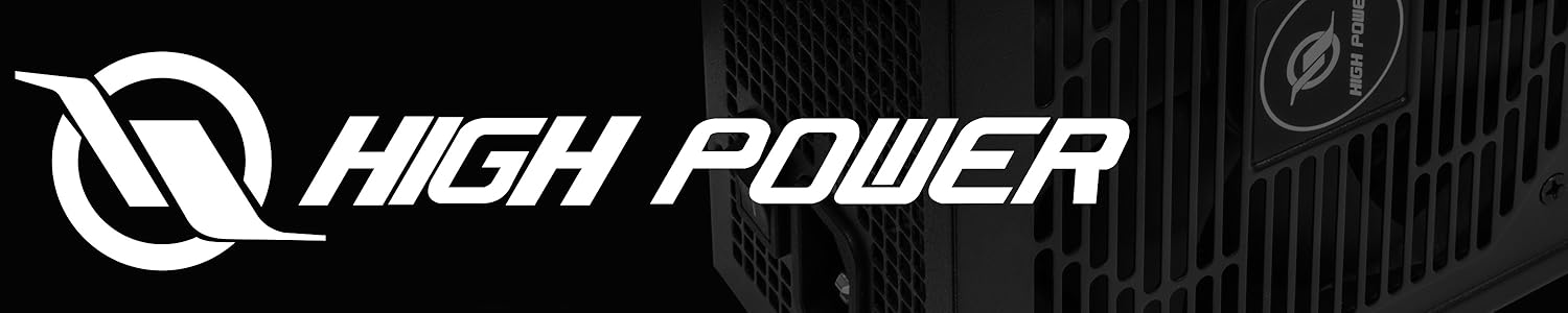HIGH POWER 750W 80 Plus Gold Certified PC Power Supply ATX 3.0 Compatible & PCIe 5.0 Compliant, Active PFC with Whisper 120mm Fan for Quiet Operation, and Reliable Performance