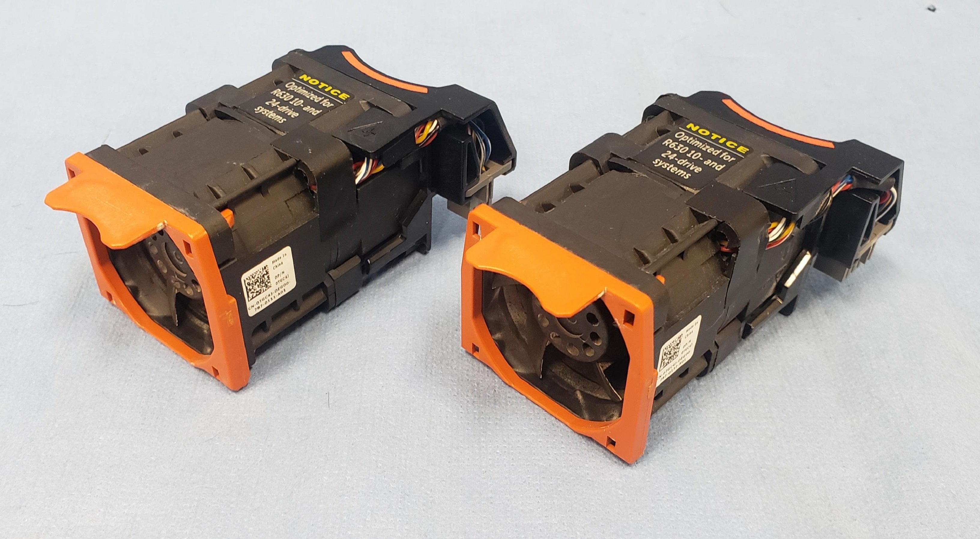 Lot of 2x Dell TGC4J Cooling Fan for PowerEdge R630 10 Bay Server