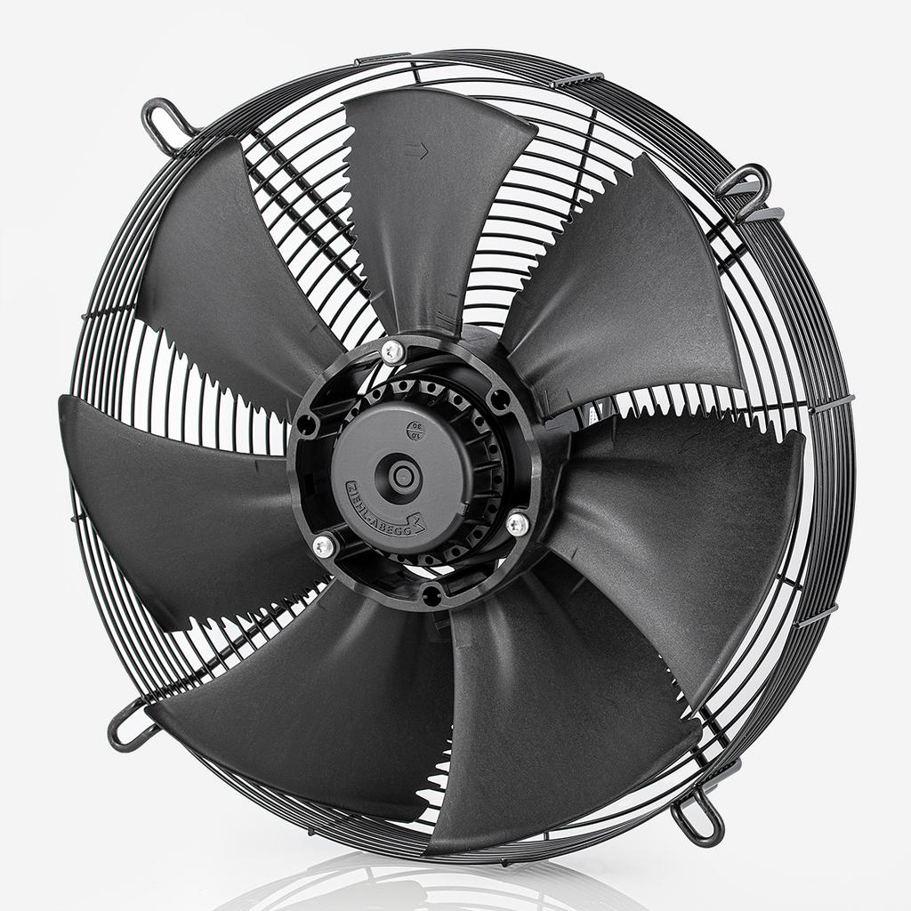 FN040-VDK.0F.V7P1 ZIEHL-ABEGG Axial Fan 400V 0.37/0.17kW 0.27/0.56A 1080/1580rpm