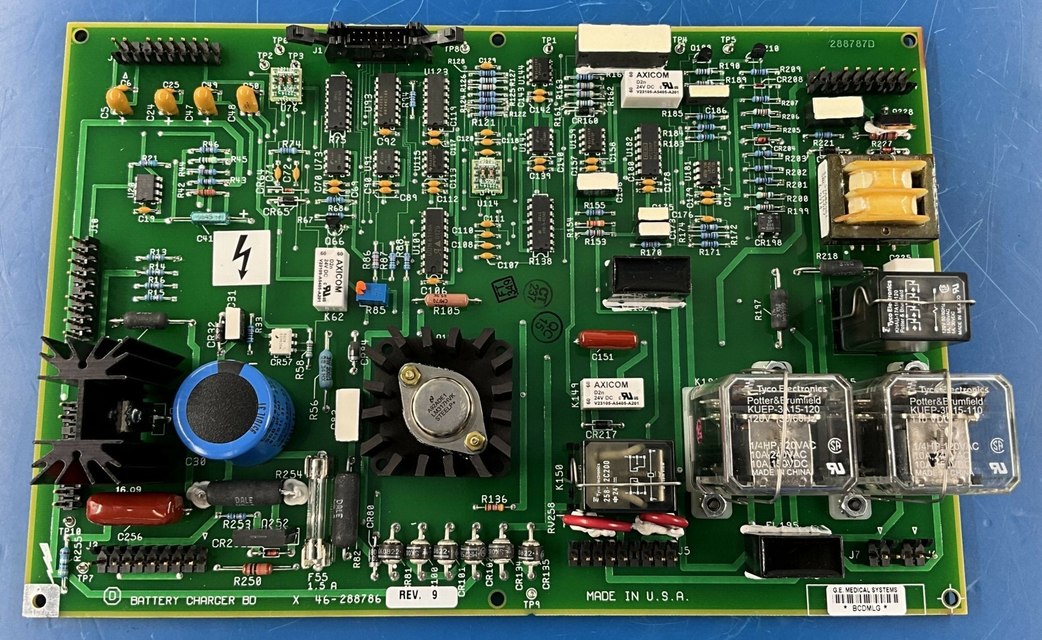 BATTERY CHARGER BOARD NEW (46-288786 G2 REV-9 GE