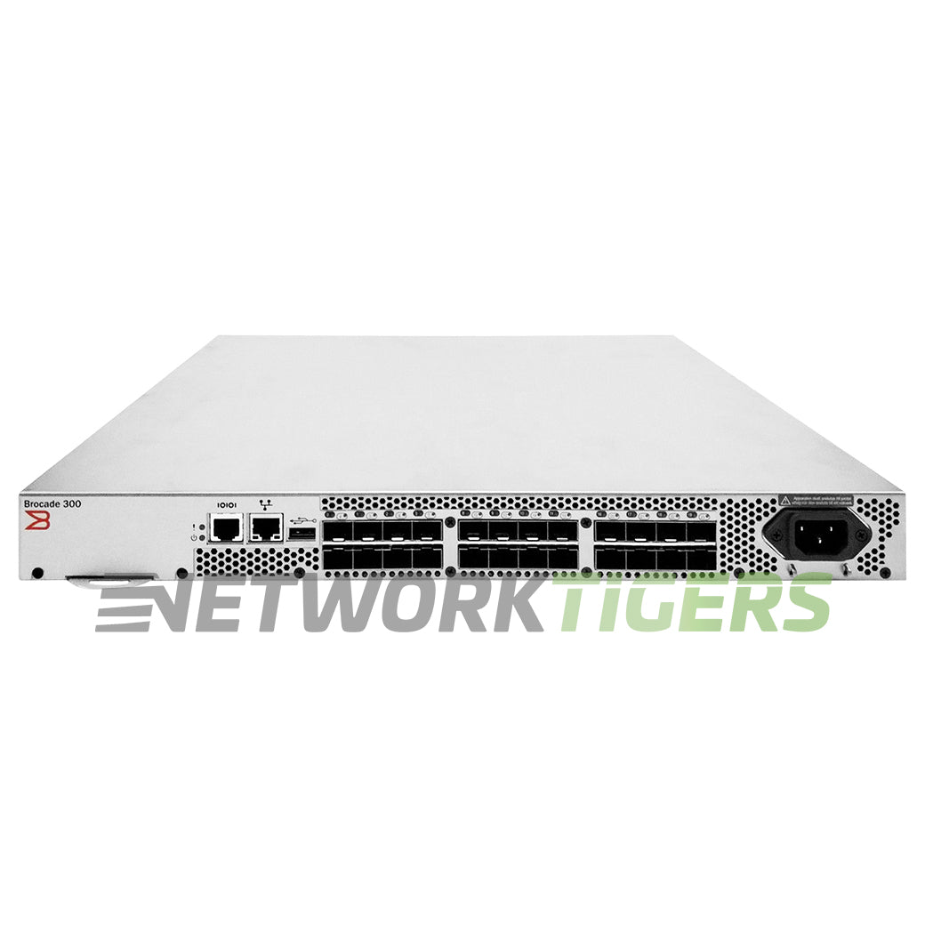 Brocade BR-310-0008 300 Series 24x 8GB Fibre Channel SFP (24x Active) SAN Switch