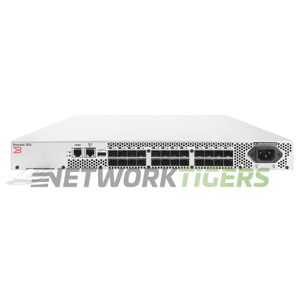 Brocade BR-340-0008 300 Series 24x 8G Fibre Channel SFP (24x Active) SAN Switch
