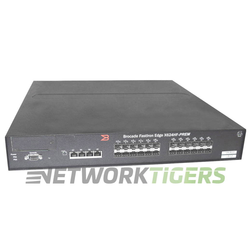 NEW Brocade FESX624HF-PREM FastIron Edge X 24x 1GB SFP 4x 1GB Combo Switch