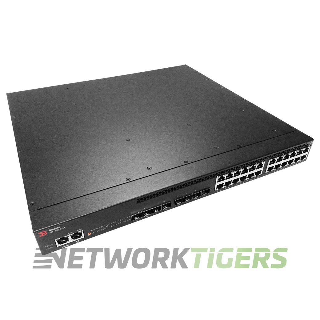 Brocade ICX6610-24-E 24x 1GB RJ45 8x 1GB SFP 4x 40GB QSFP+ (Base) Switch