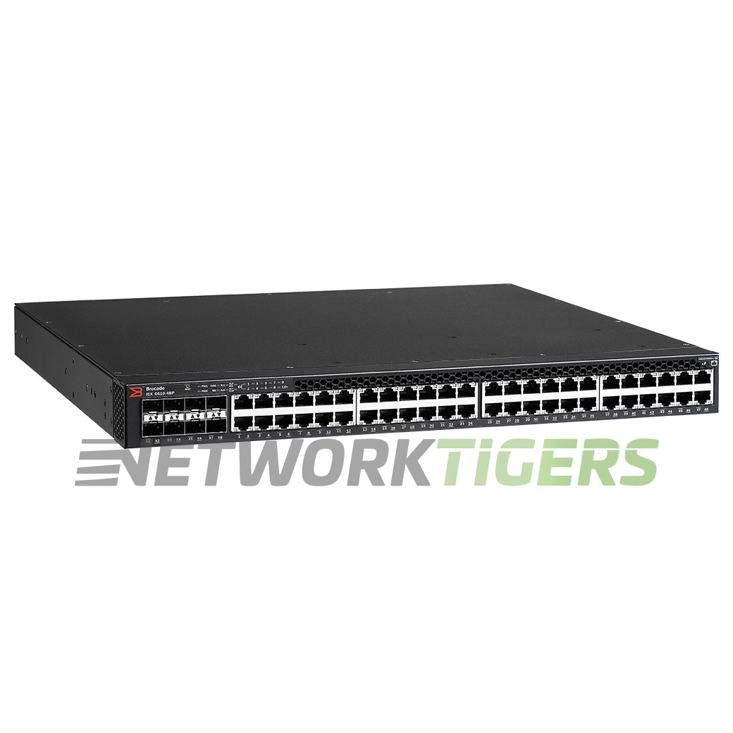 Brocade ICX6610-48-PE 48x 1GB RJ45 8x 1GB SFP F-B Airflow (Premium) Switch