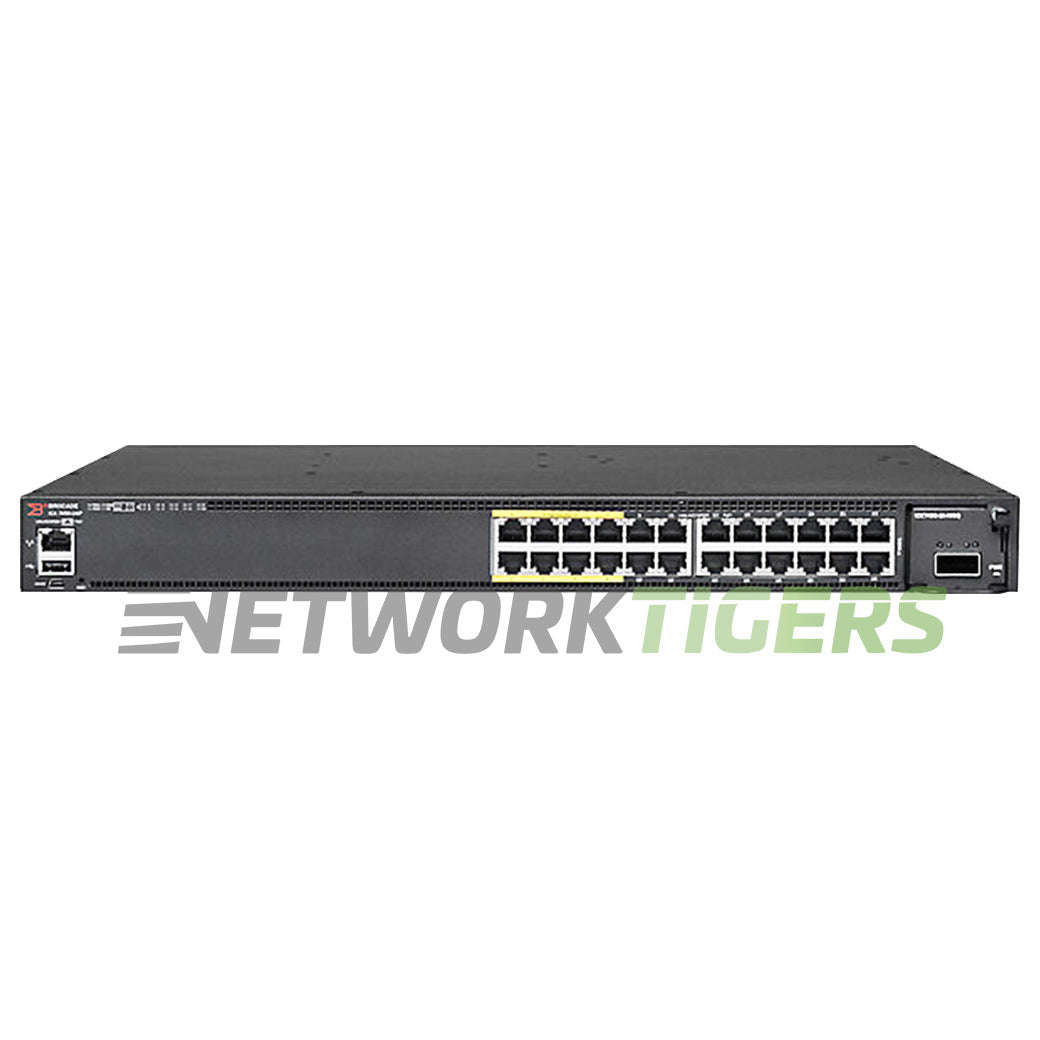 Ruckus Brocade ICX7450-24P-E 24x 1GB PoE+ RJ-45 4x SFP+ 2x 40GB QSFP+ Switch