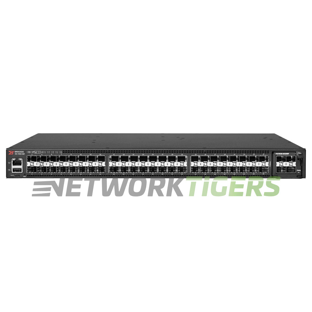NEW Ruckus Brocade ICX7450-48F ICX 7450 48x 1GB SFP 3x Module Slot Switch