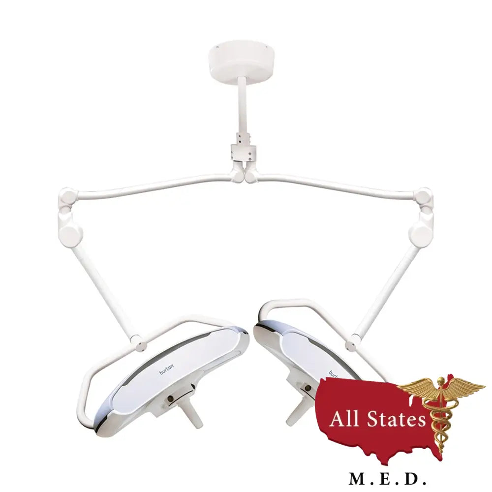 Burton Medical AIM® HI LED Exam Light ALED100 Dual Ceiling Mount BRAND NEW