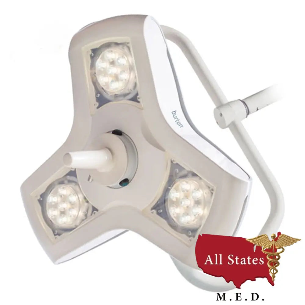 Burton Medical AIM® HI LED Exam Light ALED100 Dual Ceiling Mount BRAND NEW