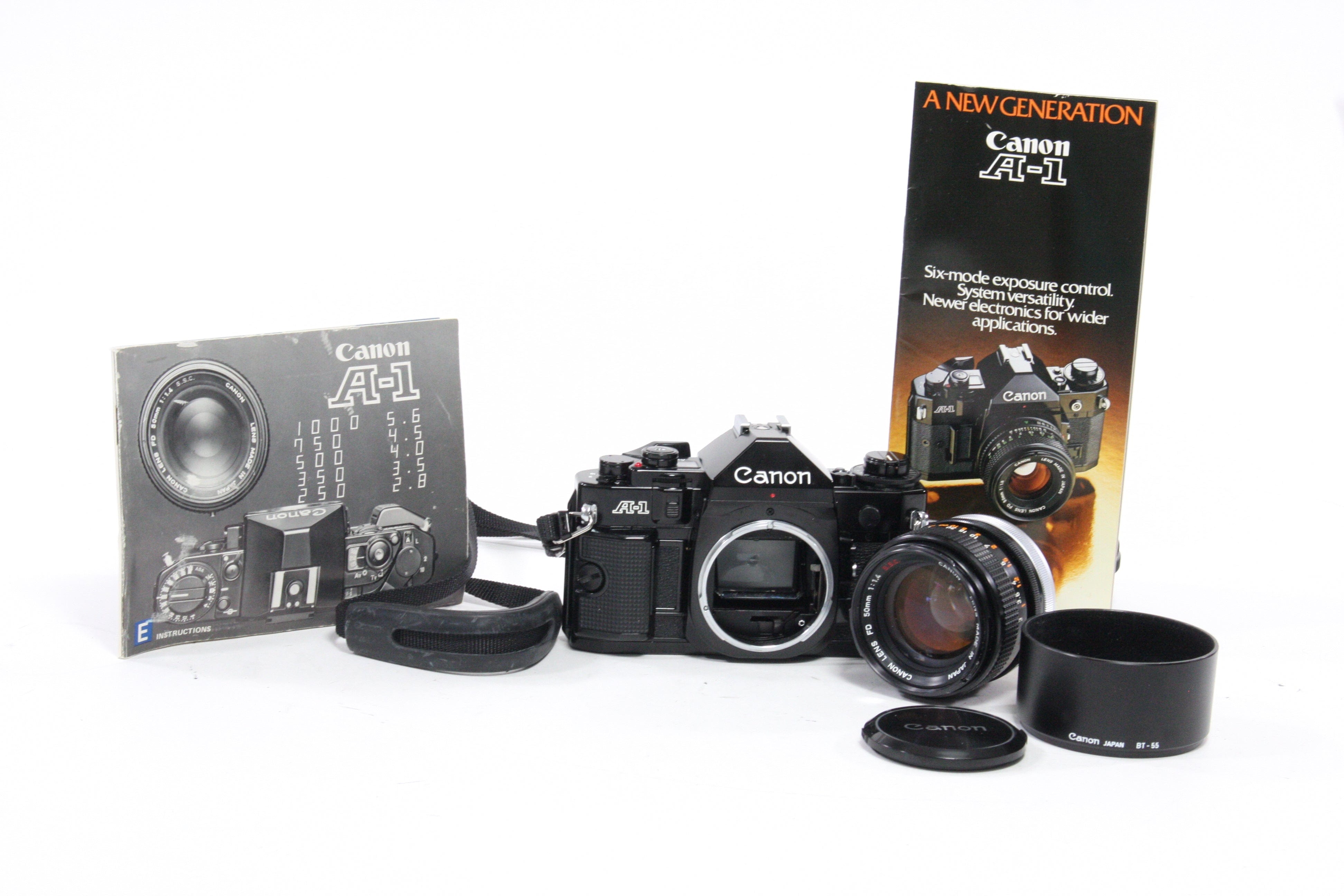 Canon A-1 35mm SLR Camera with 50mm f/1.4 Lens
