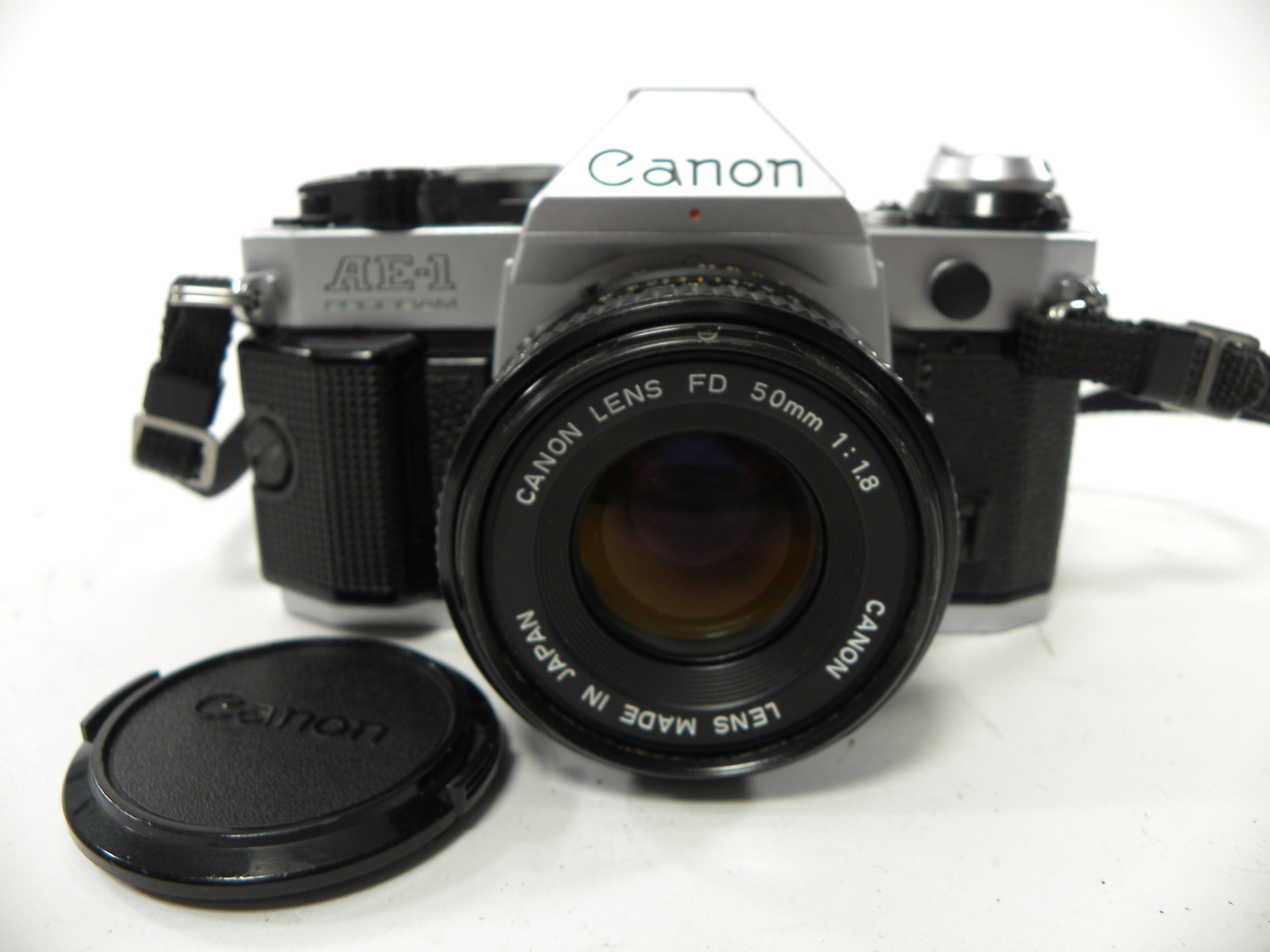 Canon AE-1 Program 35mm SLR Camera with 50mm f/1.8 FD Lens