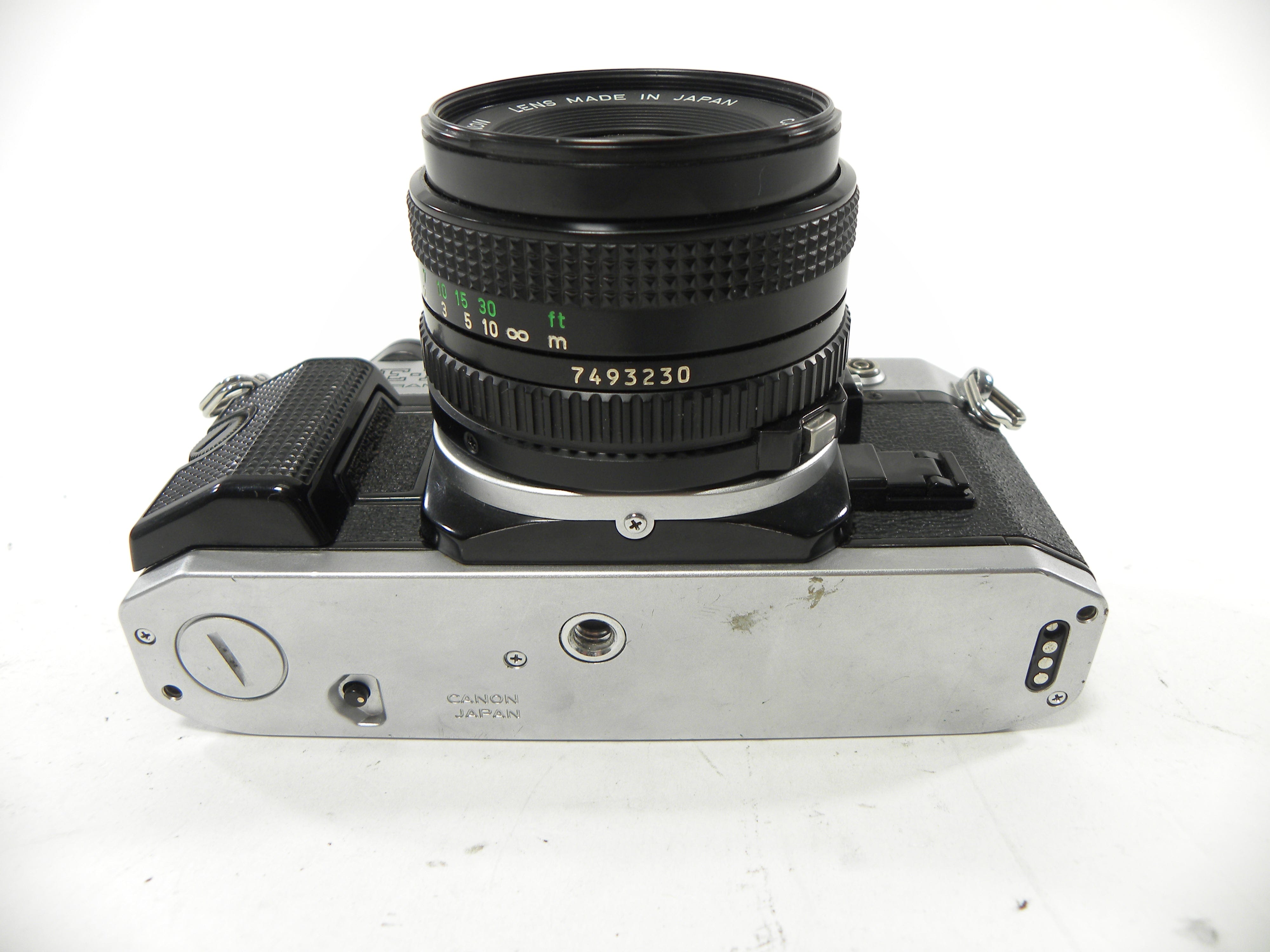 Canon AE-1 Program 35mm SLR Camera with 50mm f/1.8 FD Lens