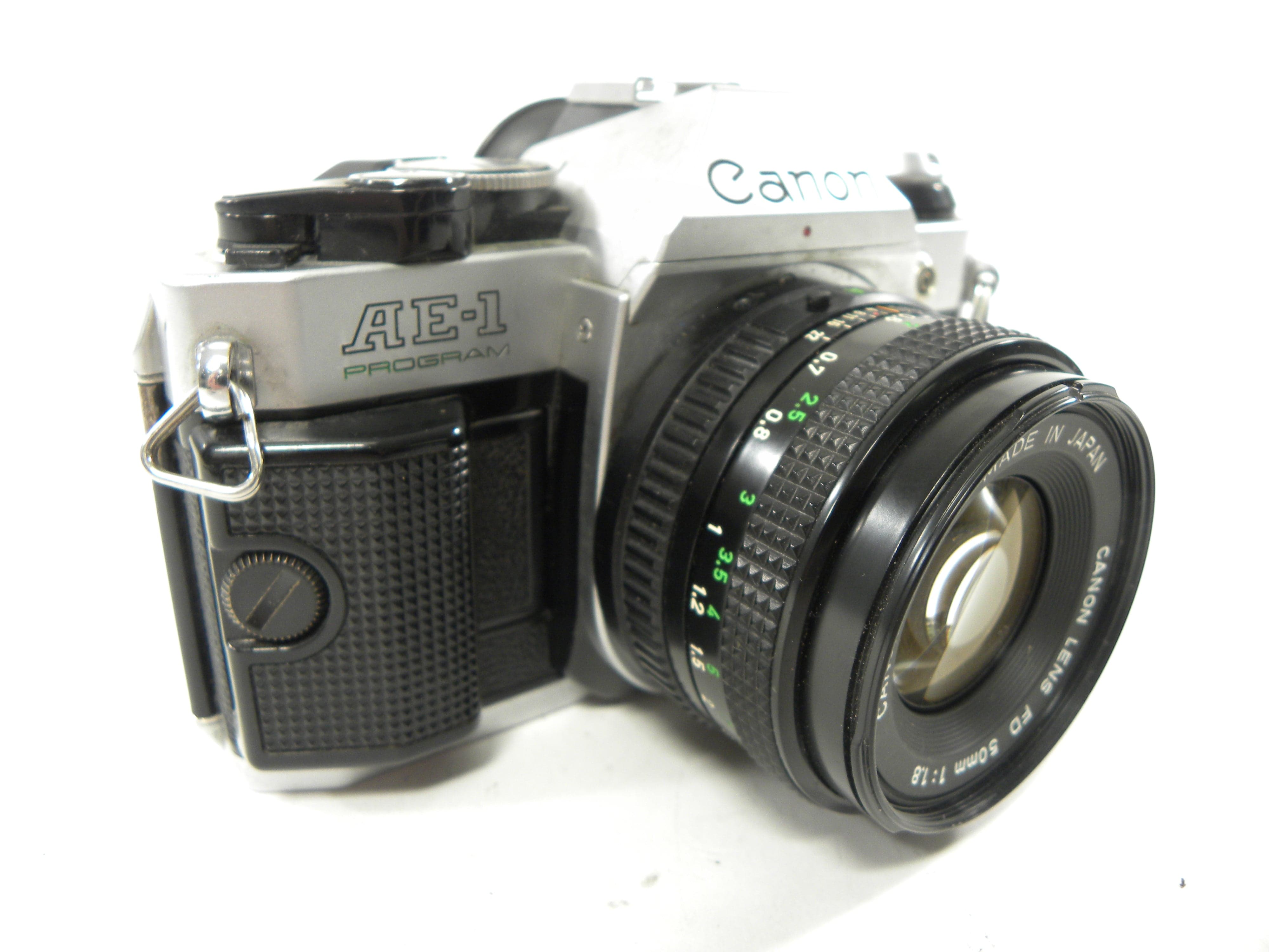 Canon AE-1 Program 35mm SLR Camera with 50mm f/1.8 FD Lens