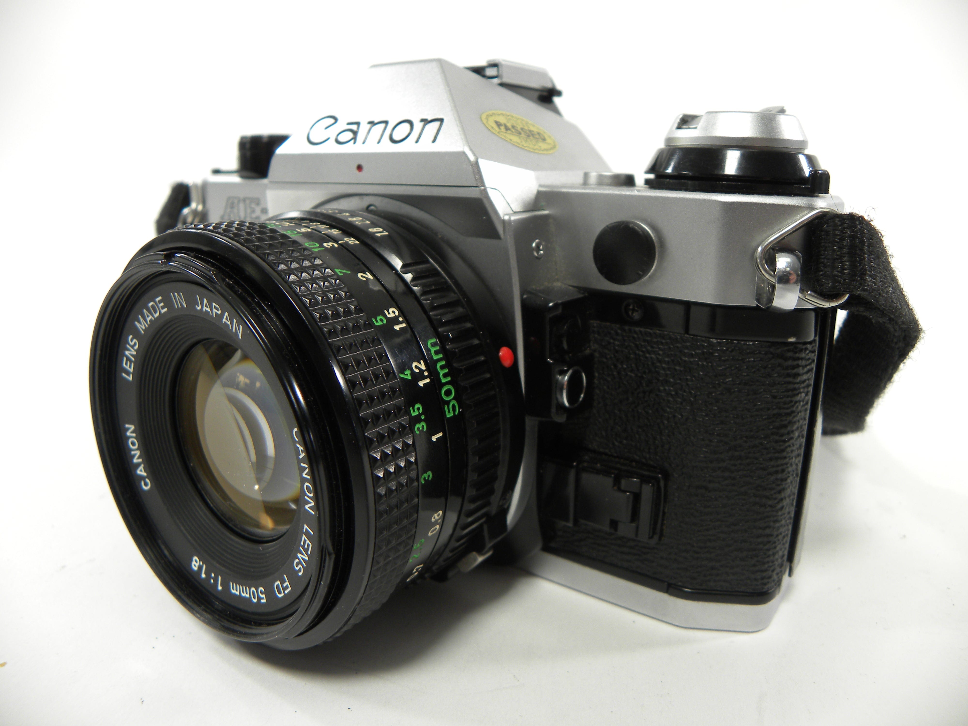 Canon AE-1 Program 35mm SLR Camera with a 50mm f/1.8 FD Lens