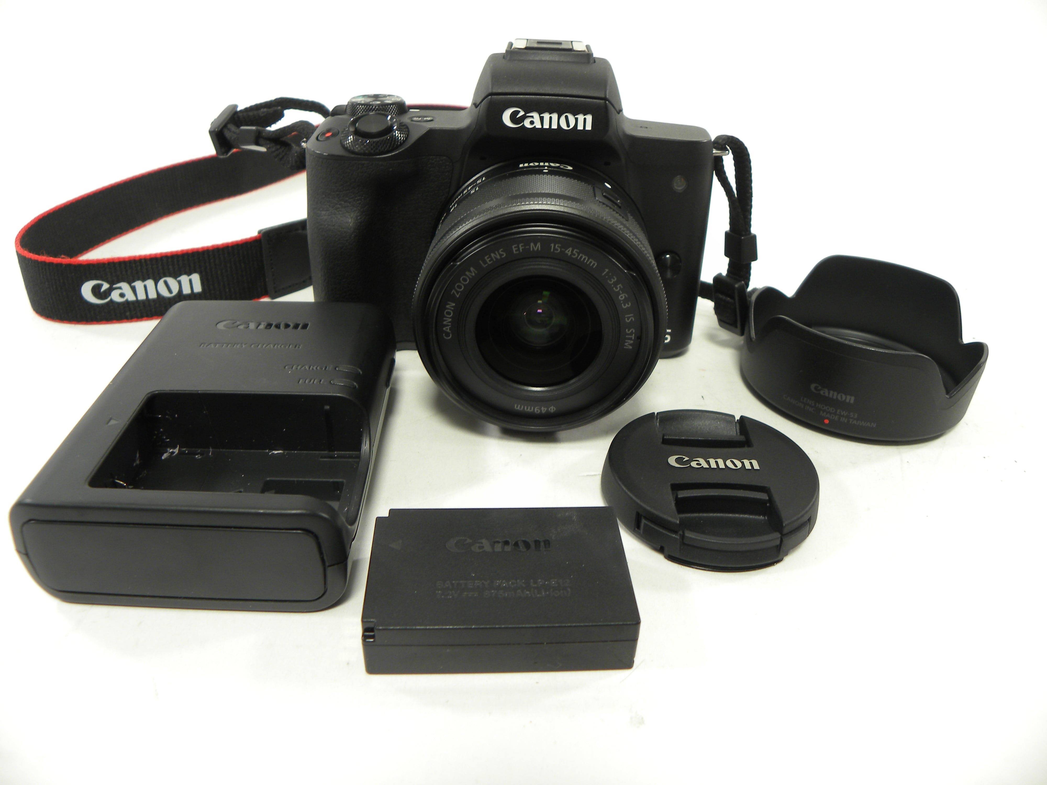 Canon EOS M50 24.1mp Digital Mirrorless Camera w/EF-M 15-45 IS STM S/C