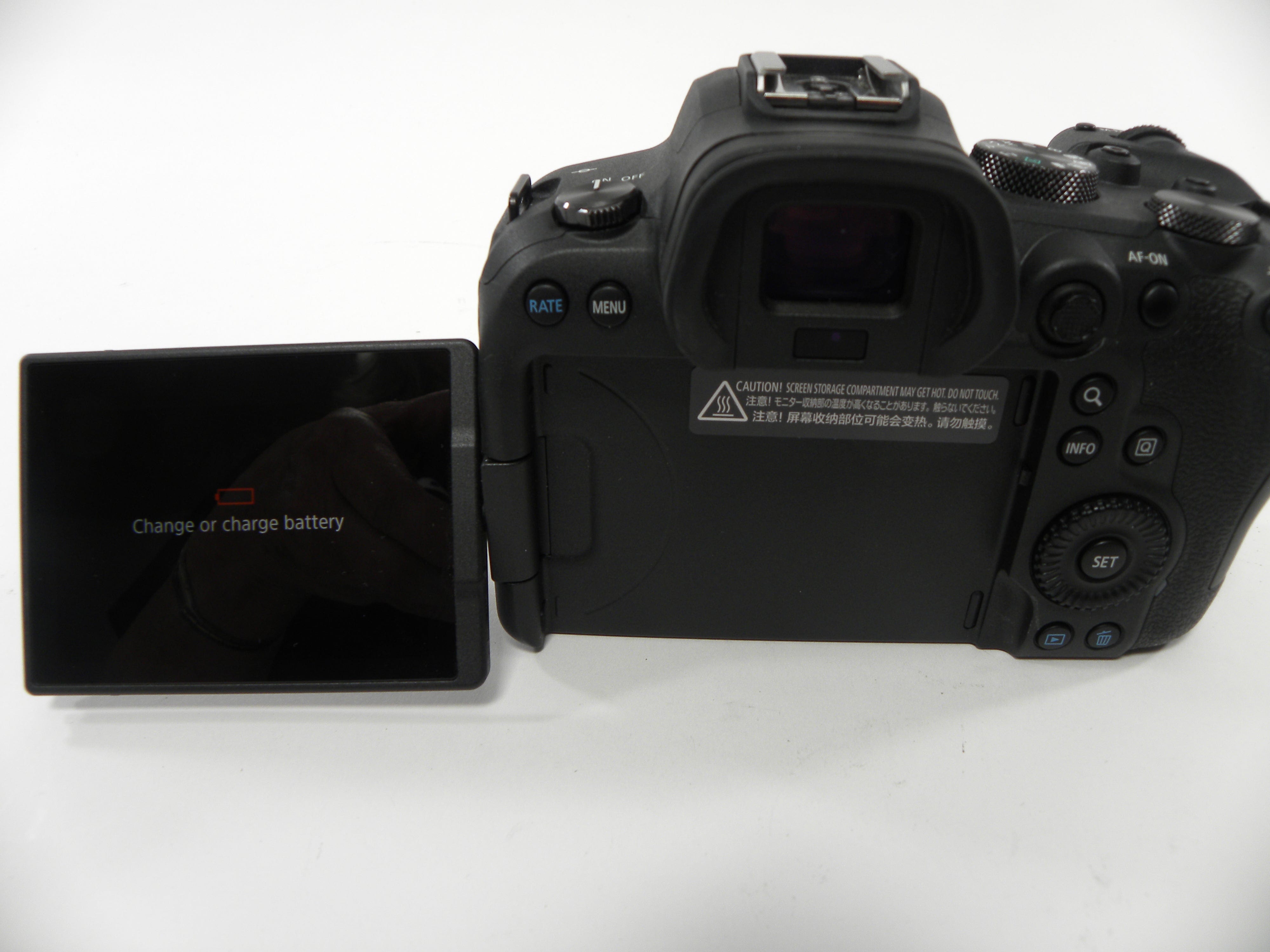 Canon EOS R6 20mp Mirrorless Digital Camera Body only shutter ct.