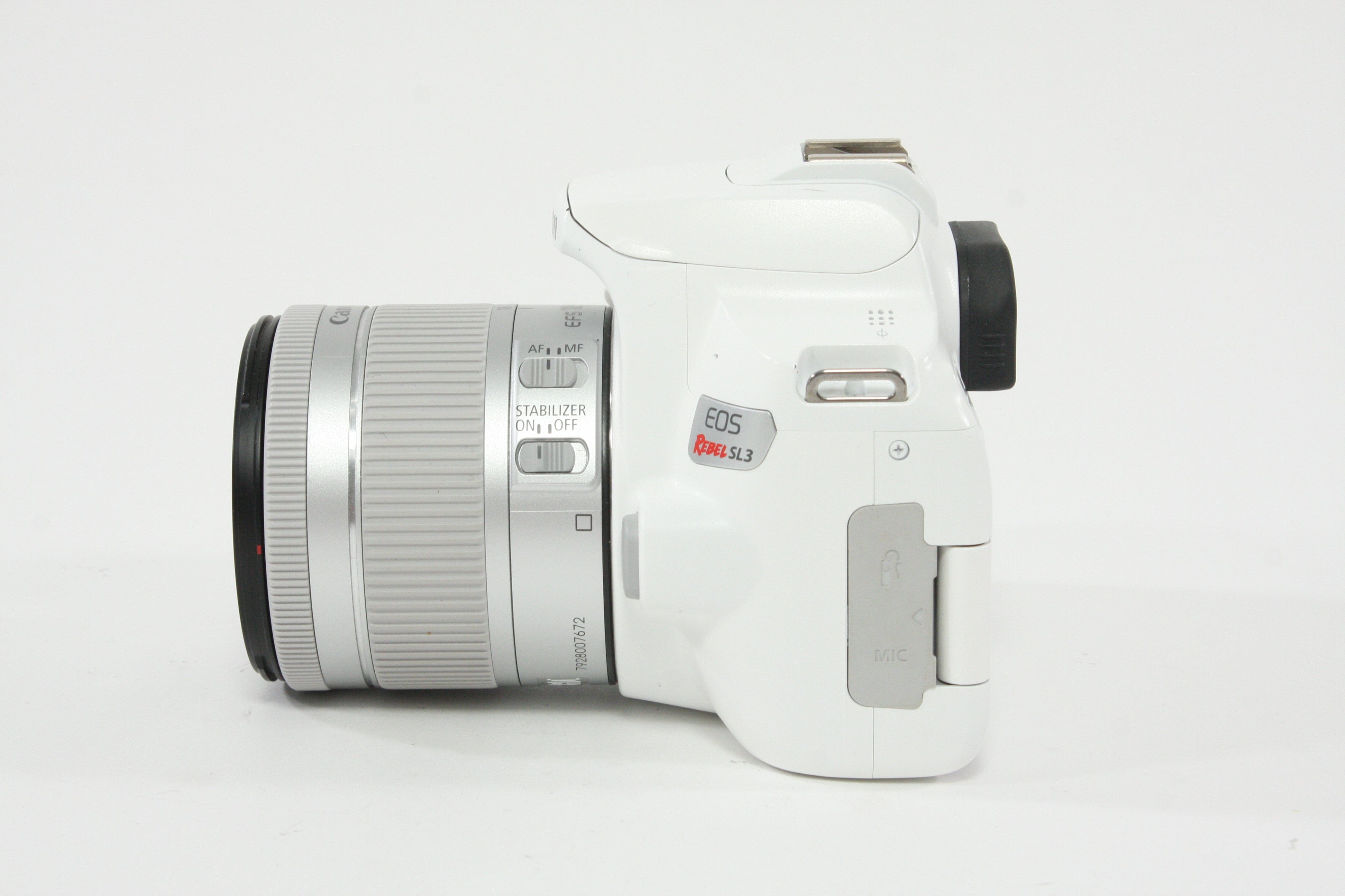 Canon EOS Rebel SL3 w/18-55mm F4-5.6 IS STM (White) Shutter Count 5000