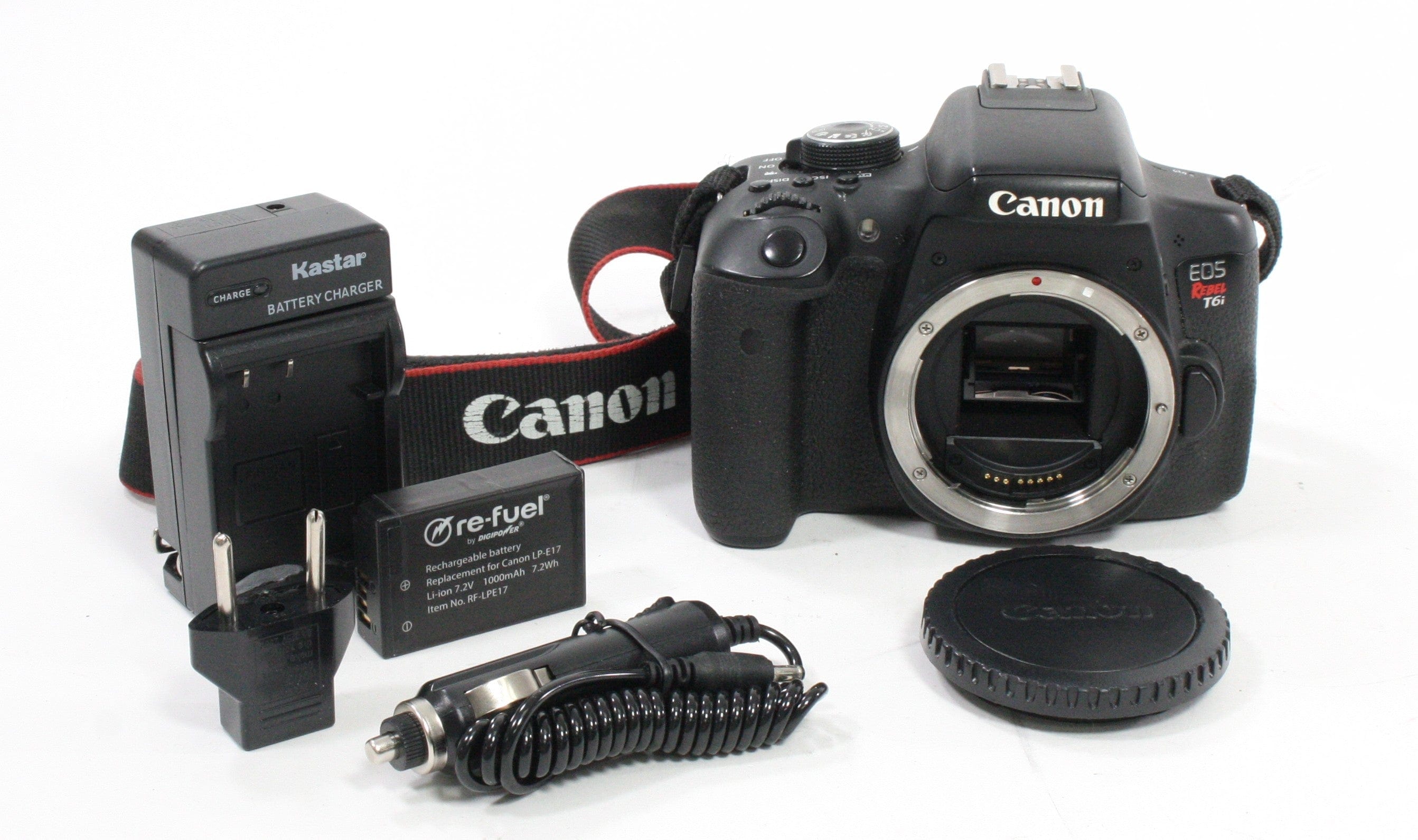 Canon EOS Rebel T6i Digital SLR Camera Body w Shutter Count 10,390