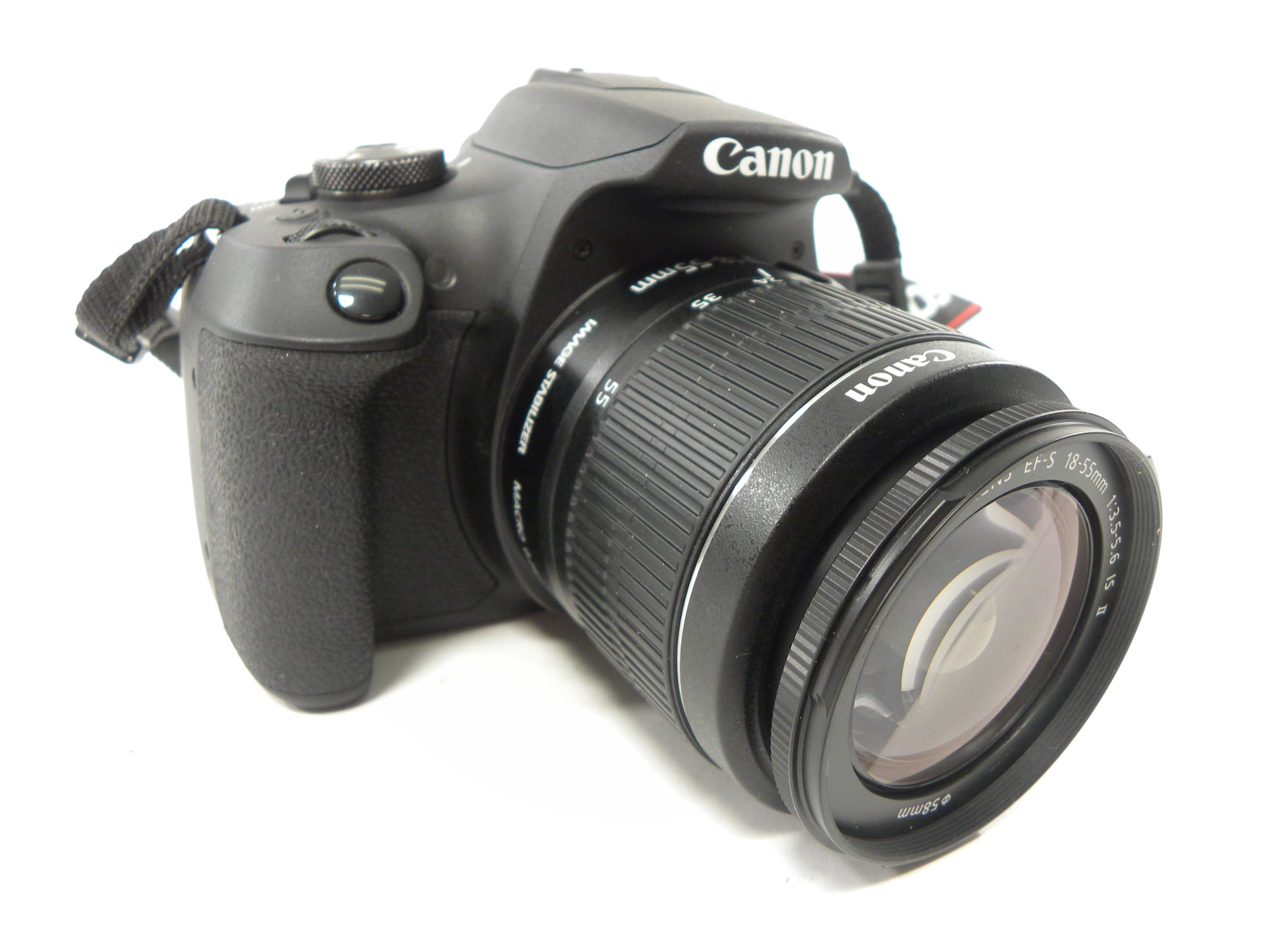 Canon EOS Rebel T7 24.1mp Digital SLR w/EF-S 18-55 IS II Shutter Ct. 214