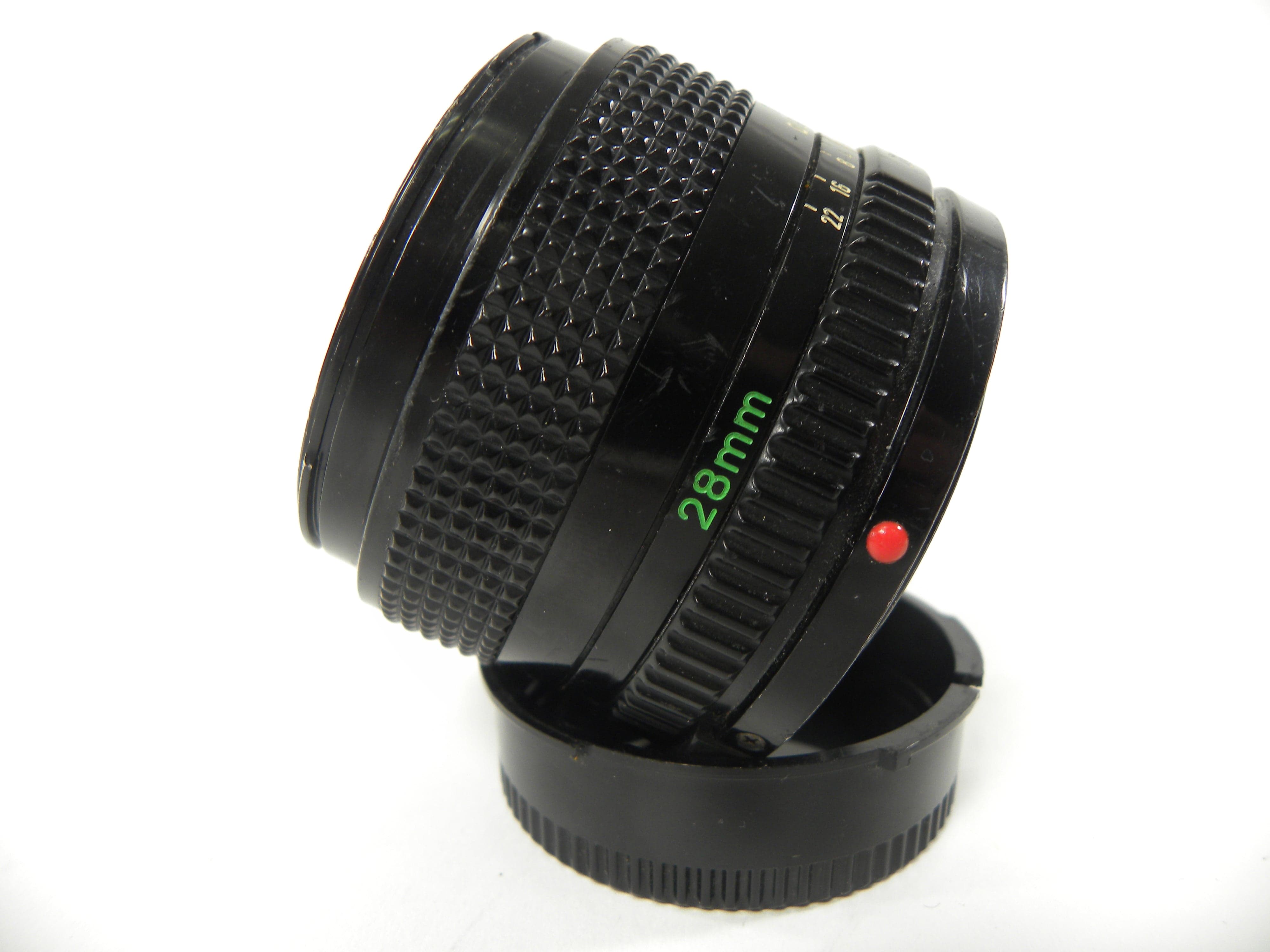 Canon FD 28mm f2.8 lens