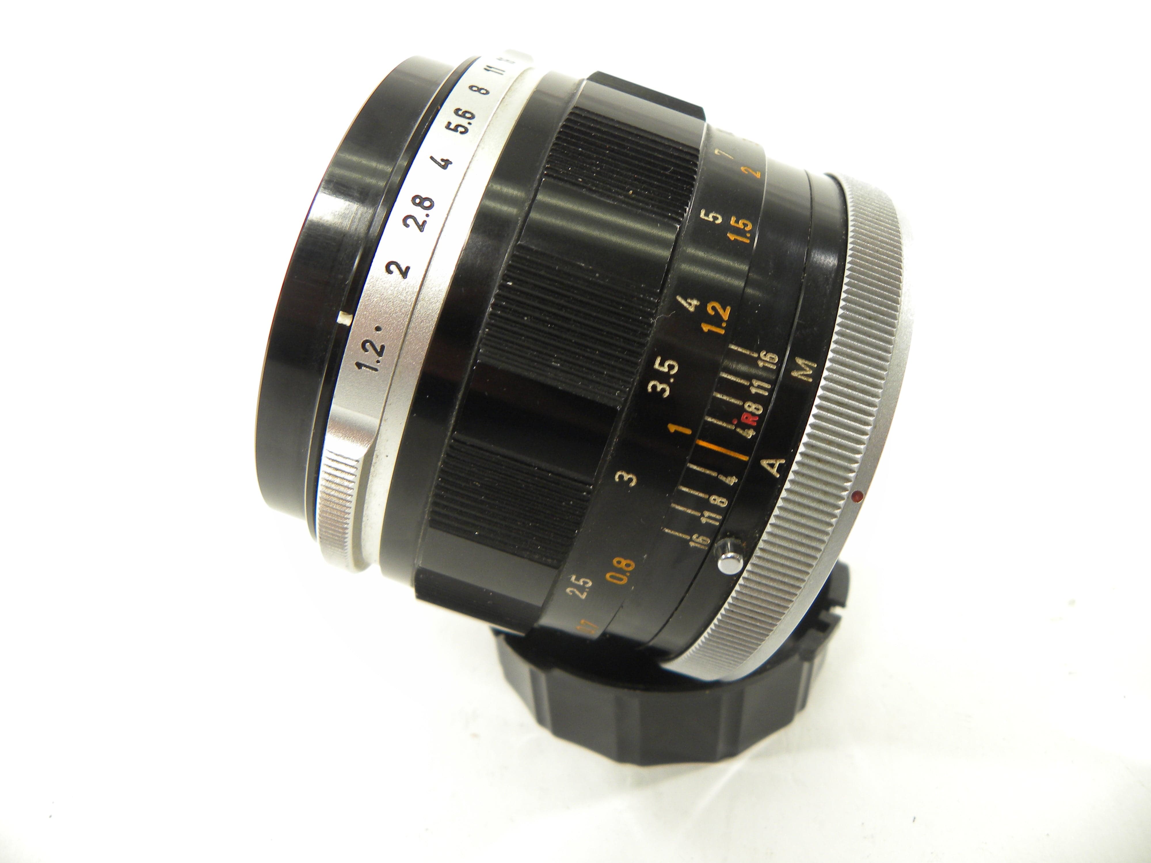 Canon FL 55mm f1.2 Lens w/Macrophoto Coupler 58mm Lens Reversal